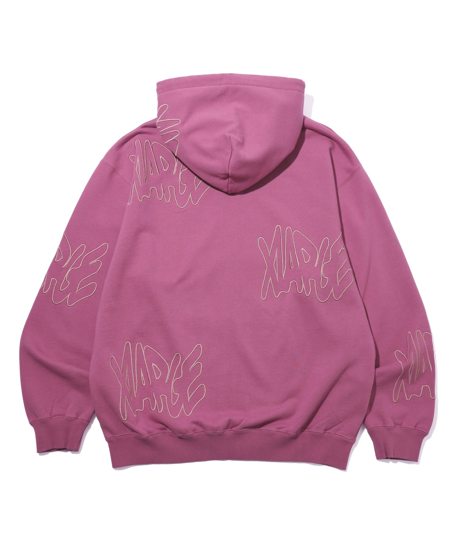ALLOVER LOGO ZIP HOODED SWEATSHIRT