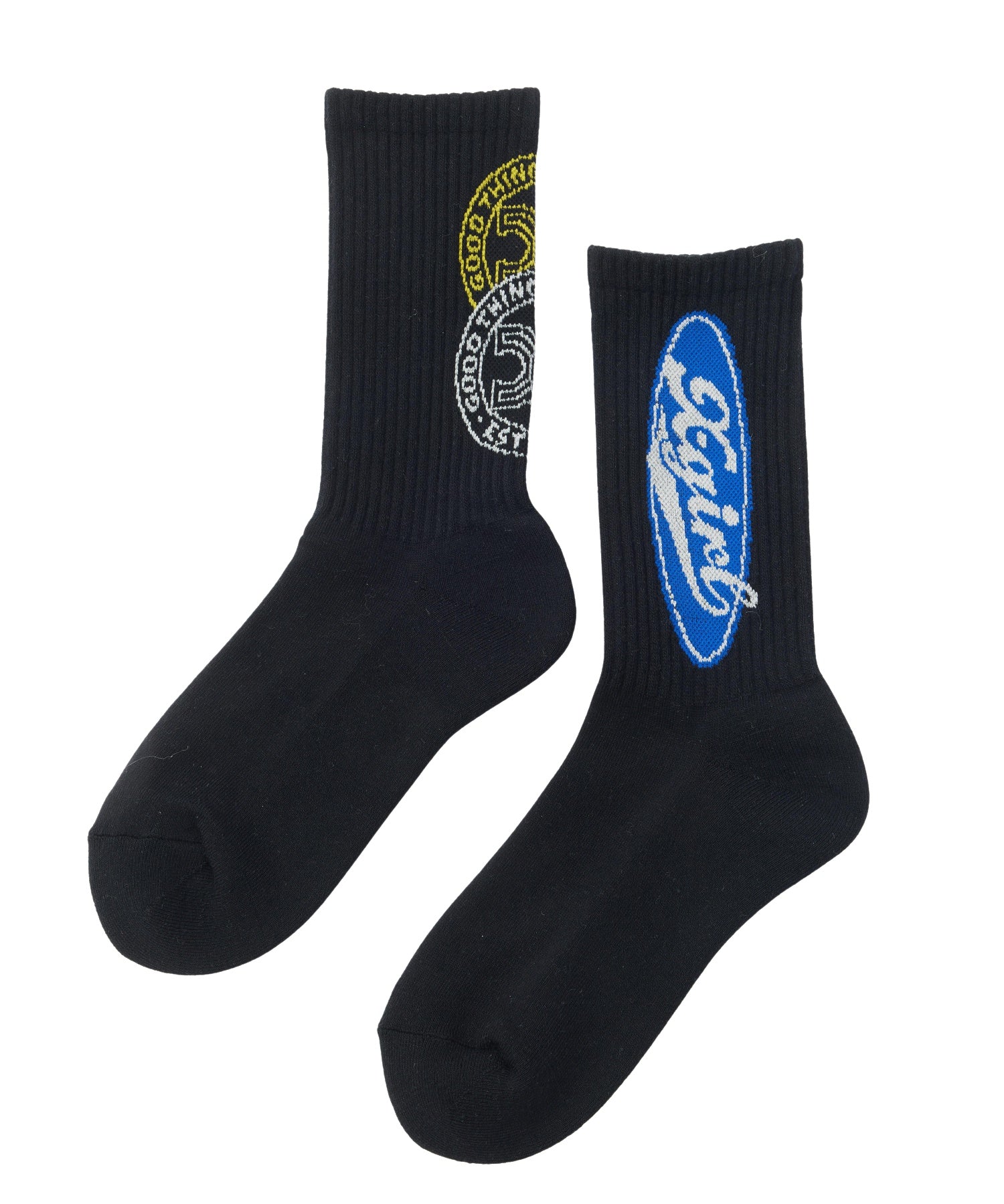 MIX LOGO JACQUARD RIB SOCKS