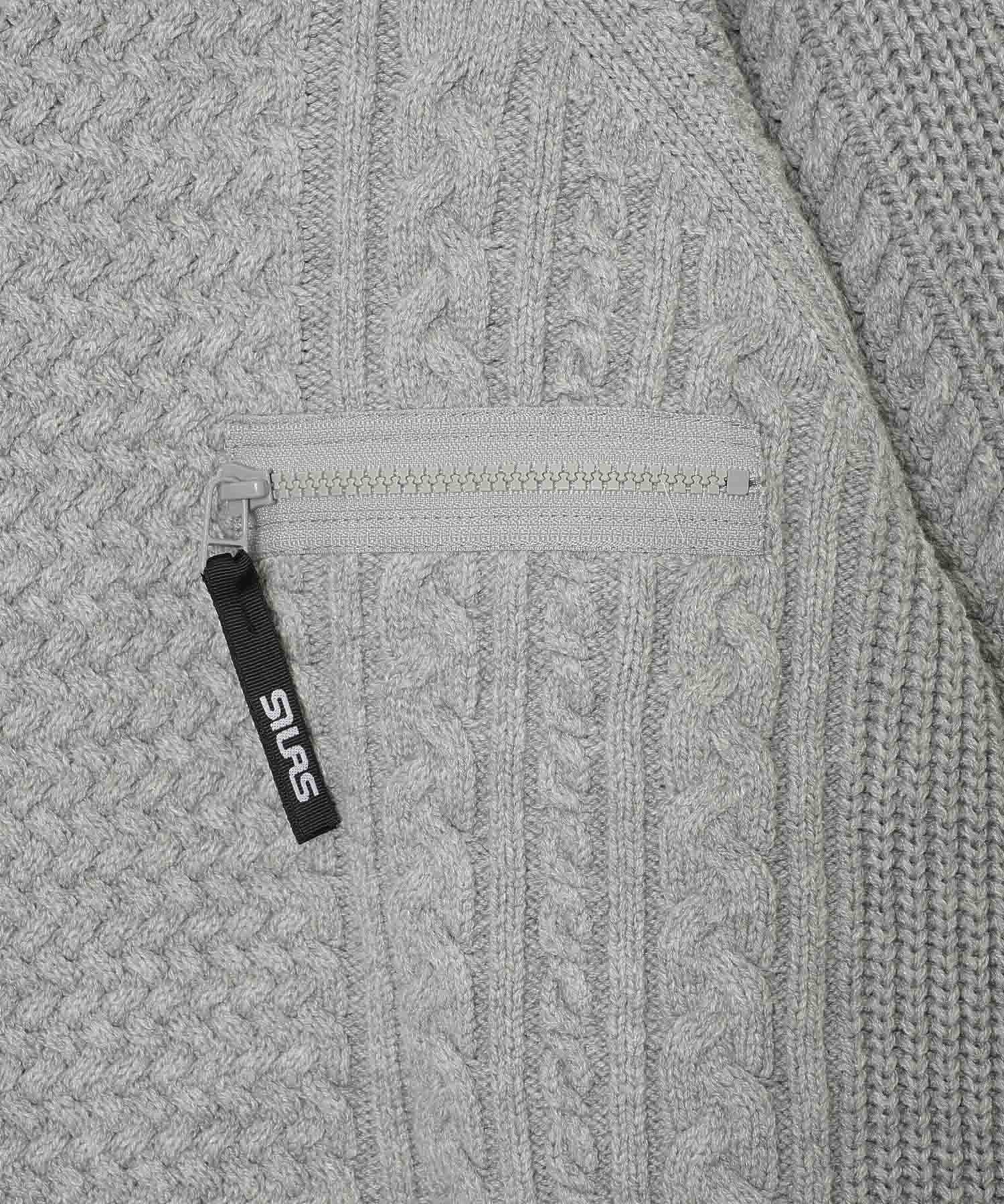 ZIP POCKET FISHERMAN SWEATER SILAS