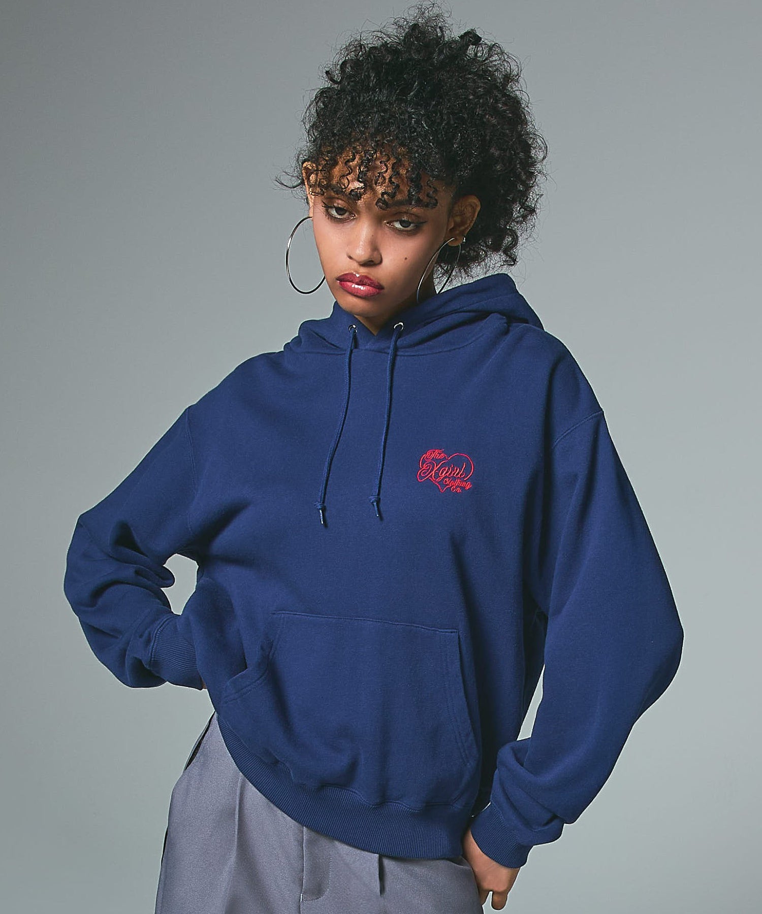 HEART SPRAY LOGO SWEAT HOODIE