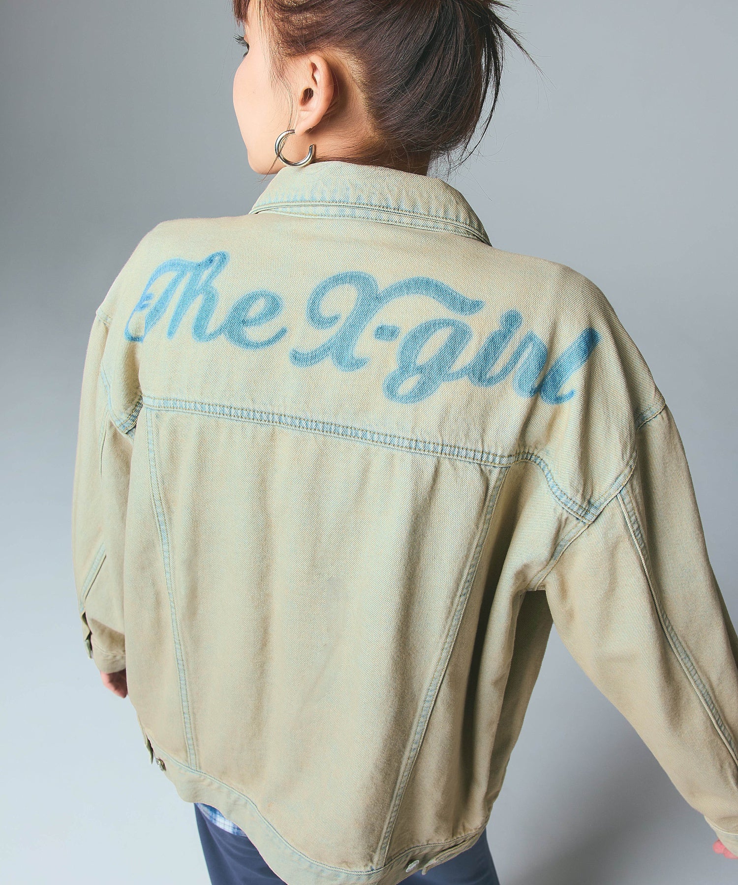 CURSIVE LOGO DENIM JACKET
