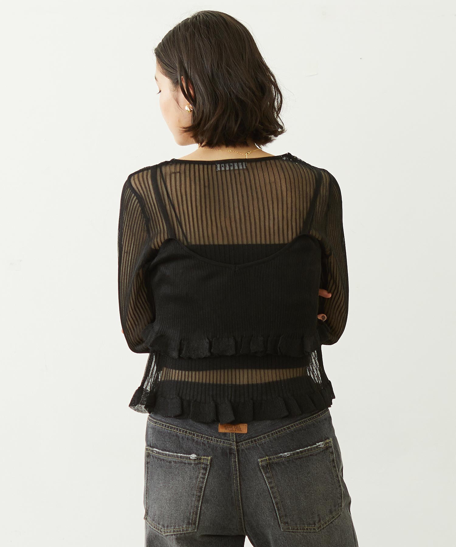 2-PIECE SHEER CARDIGAN