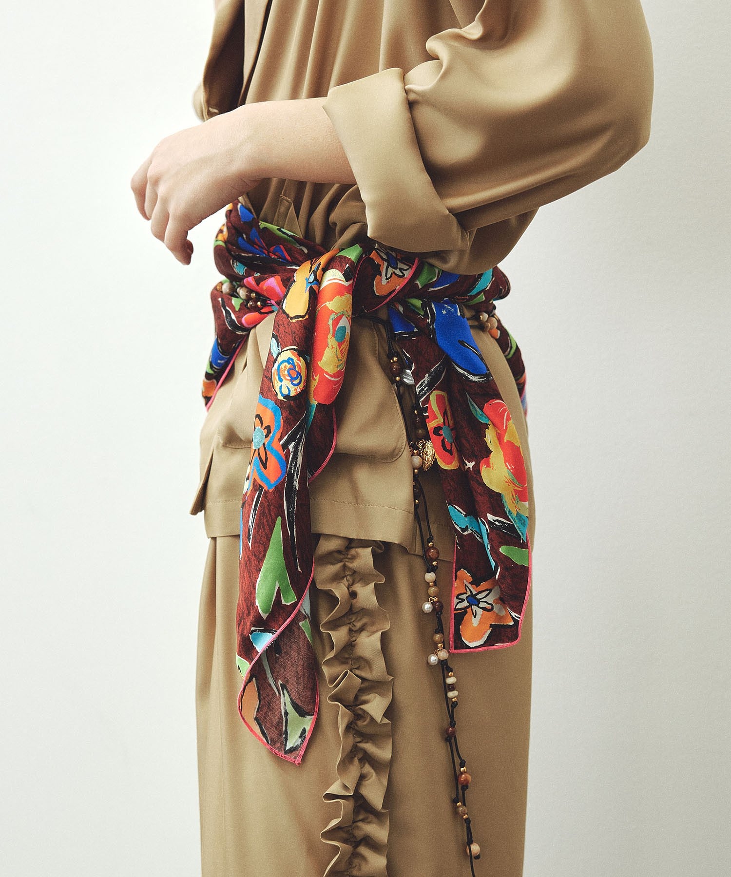 mici/SIDE FRILL PANTS