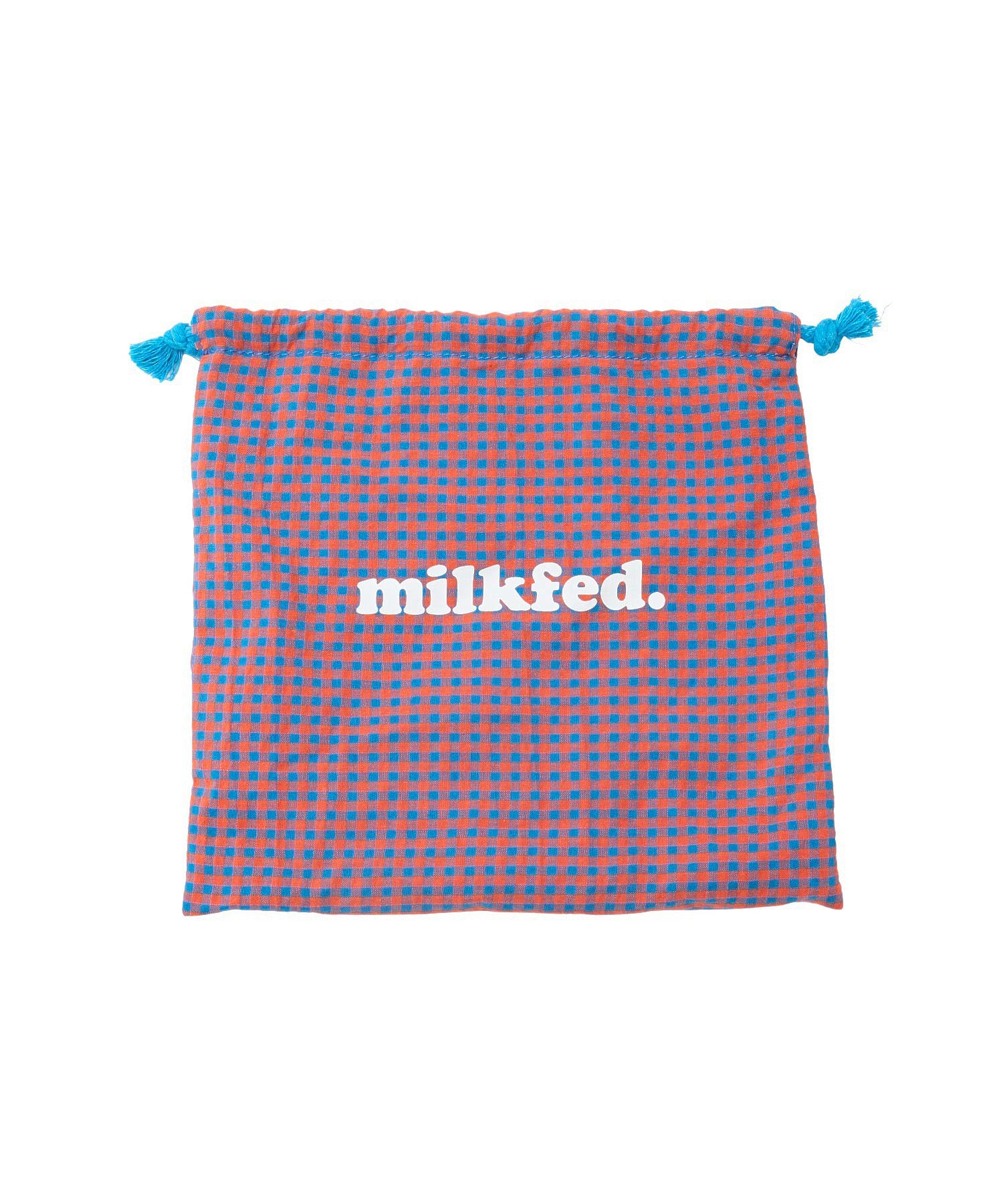 KNITTED GINGHAM BAG