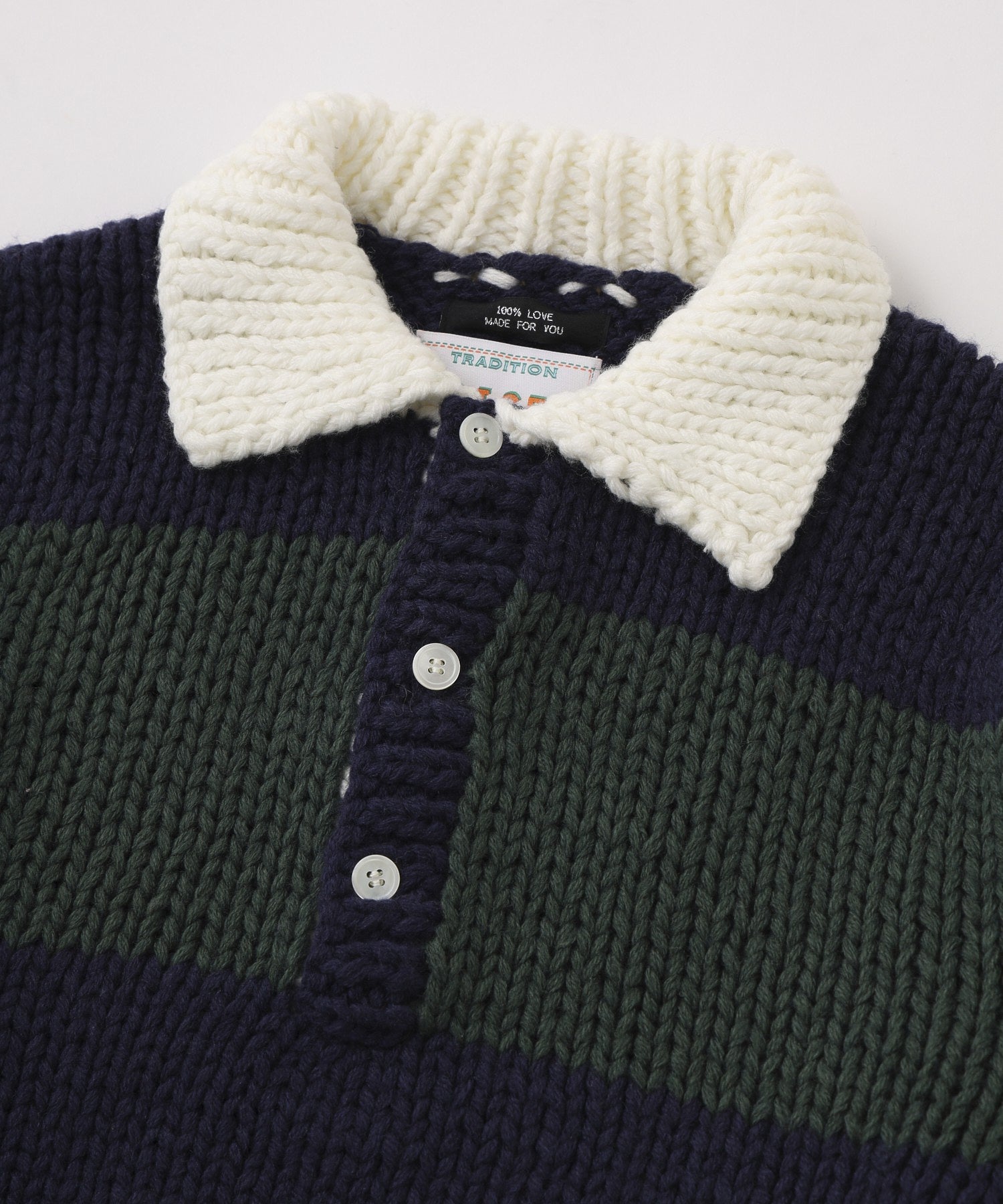 RICE NINE TEN/ライスナインテン/HAND KNITTING RUGBY SHIRT HKN-RUG