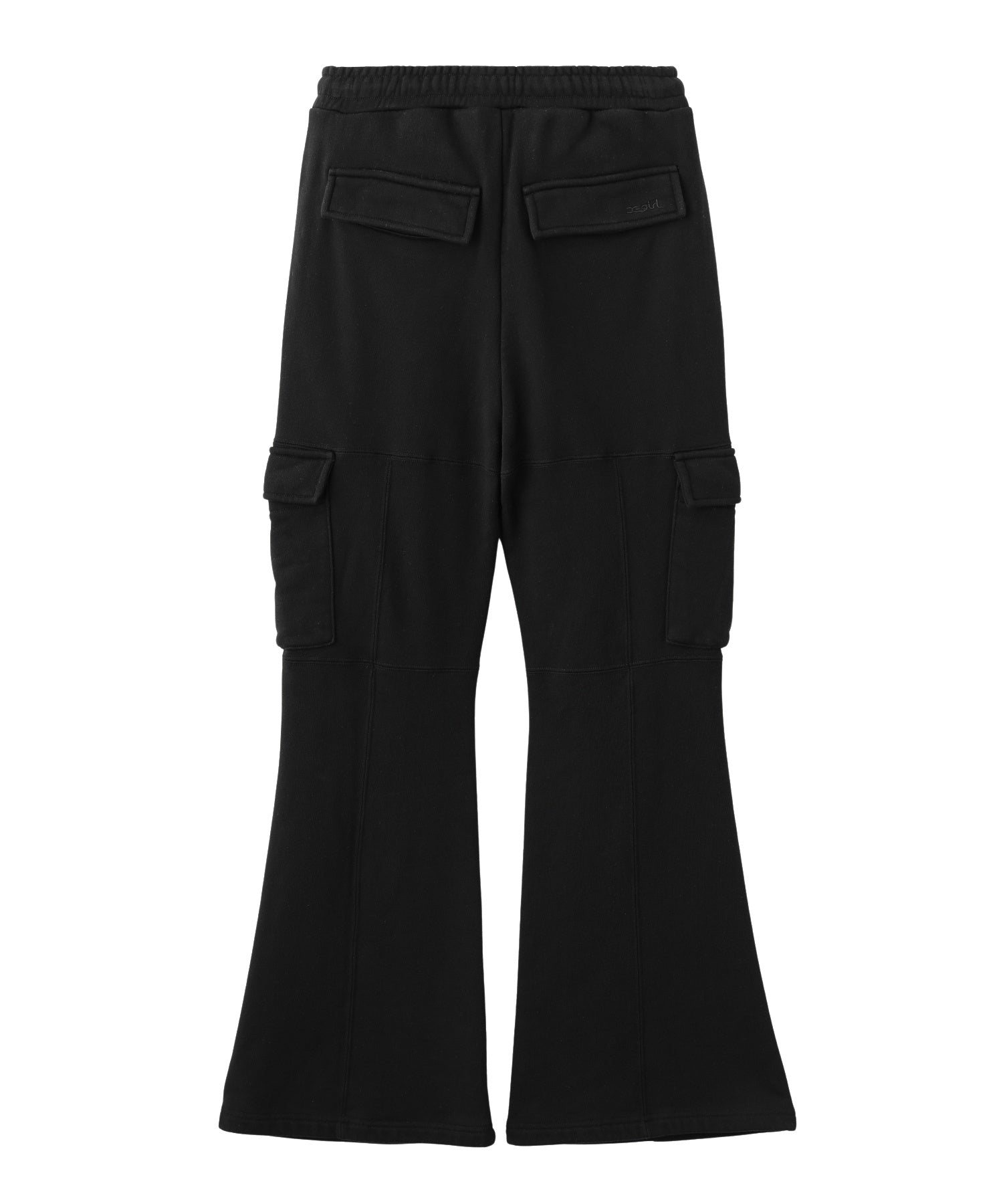 CARGO POCKET FLARE SWEAT PANTS