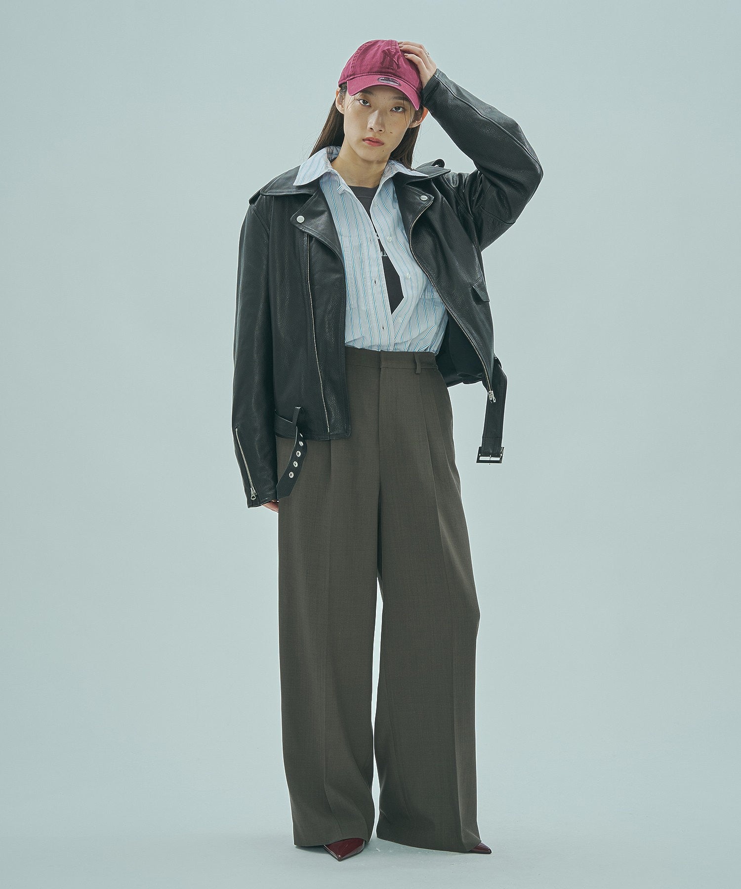 SISII x GENE HEAVENS/LEATHER RIDERS JACKET