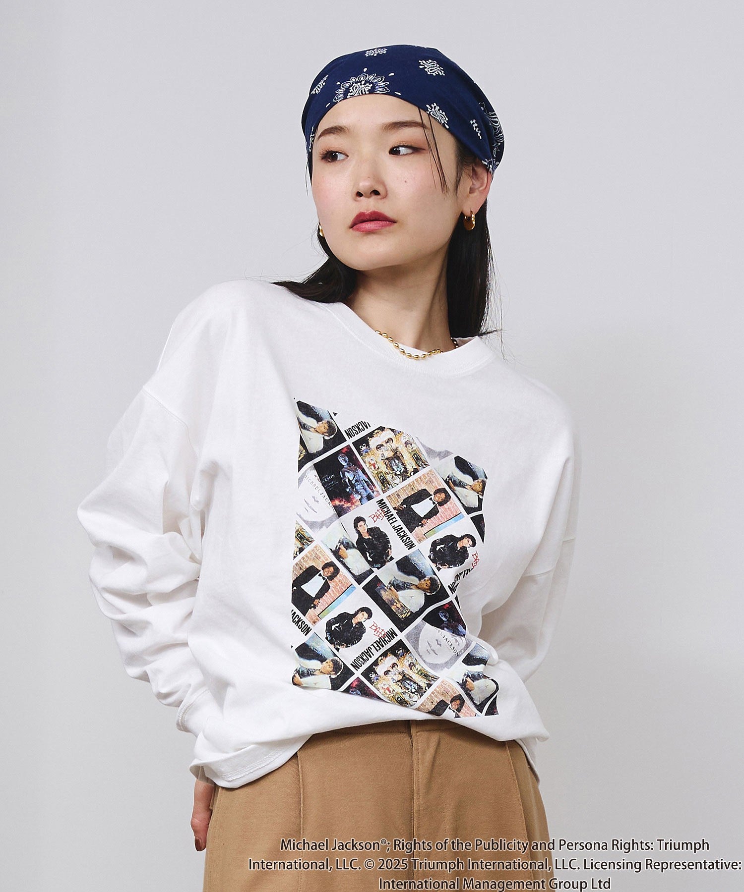 Michael Jackson/COVER ART L/S TEE