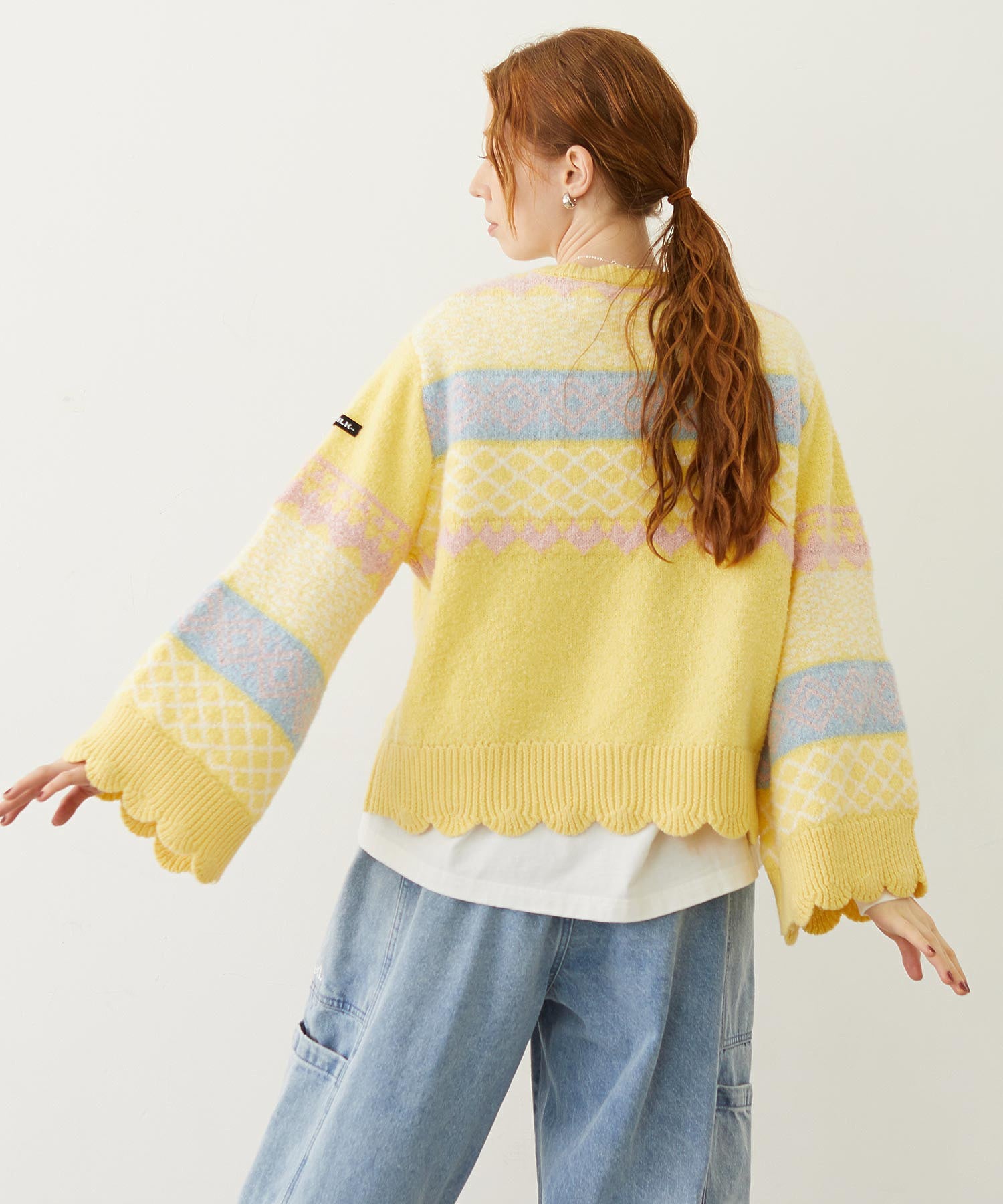 PATTERNED KNIT TUNIC