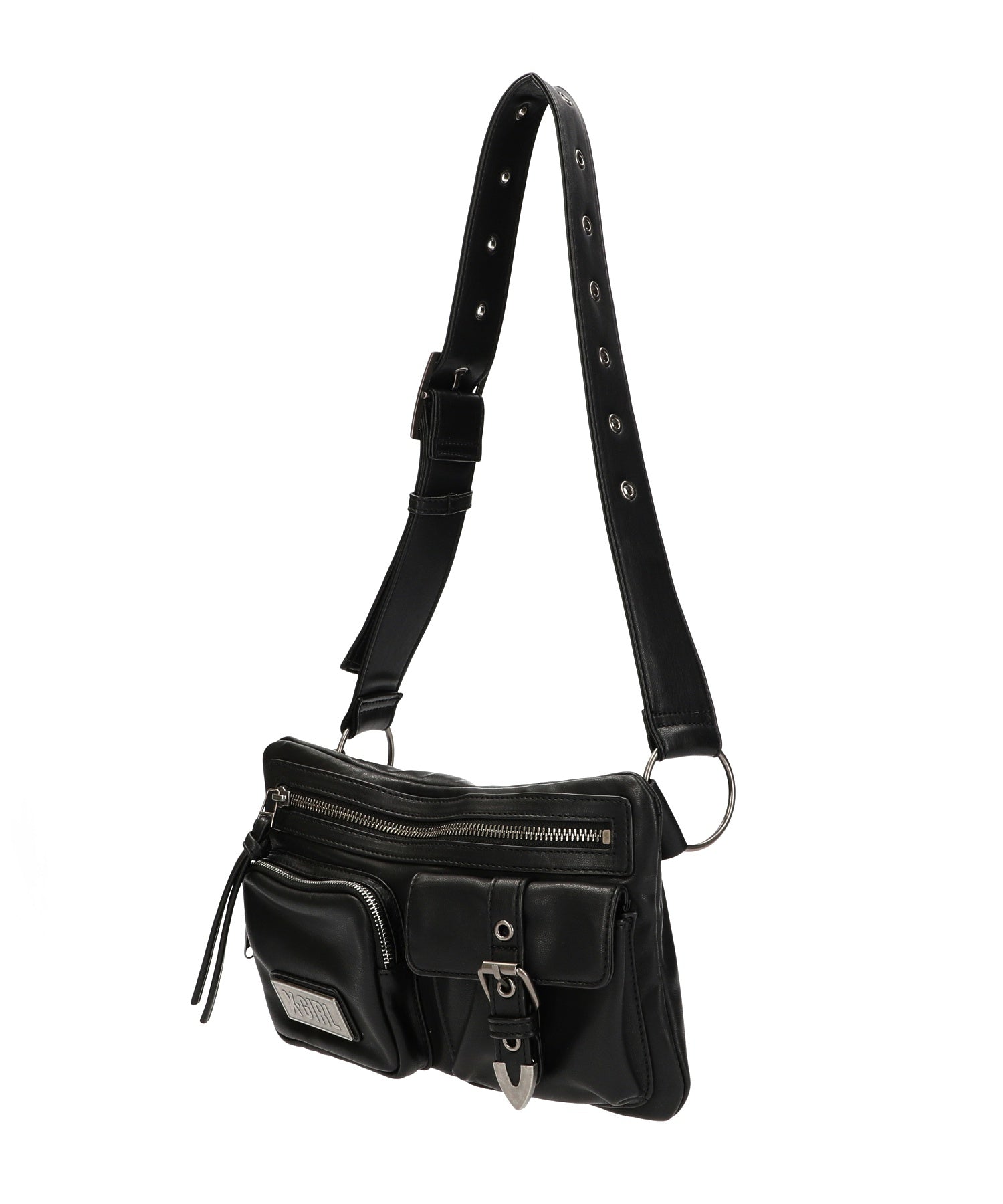 FAUX LEATHER 2WAY BELT BAG