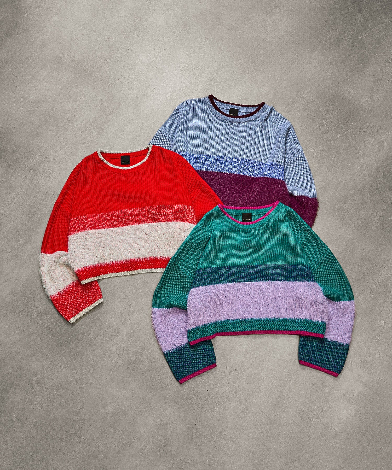 CROPPED BLOKING KNIT