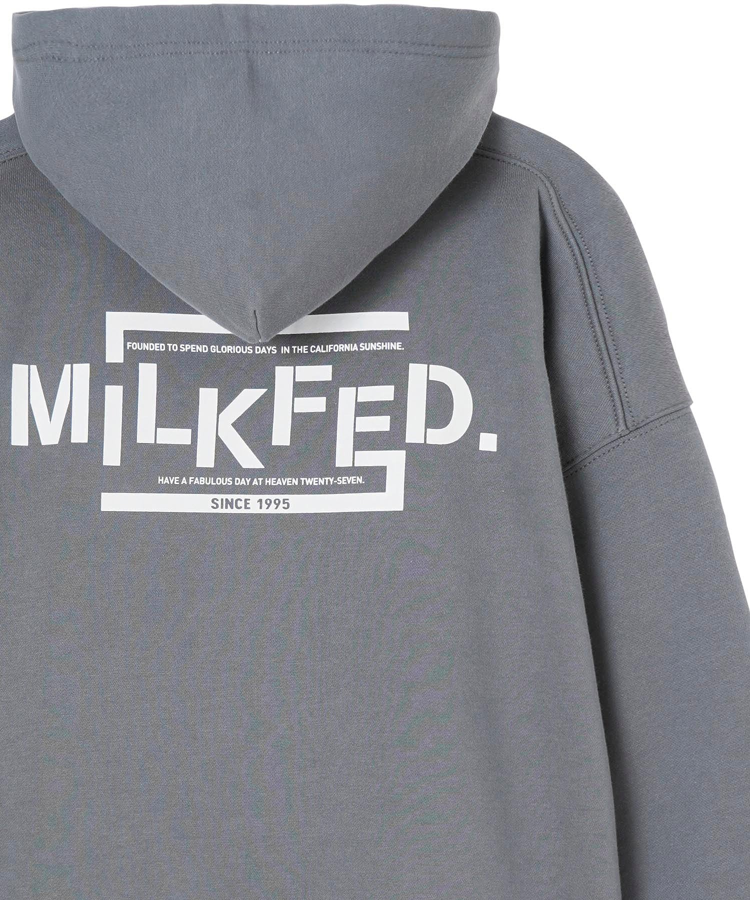 STENCIL BIG SWEAT HOODIE MILKFED.