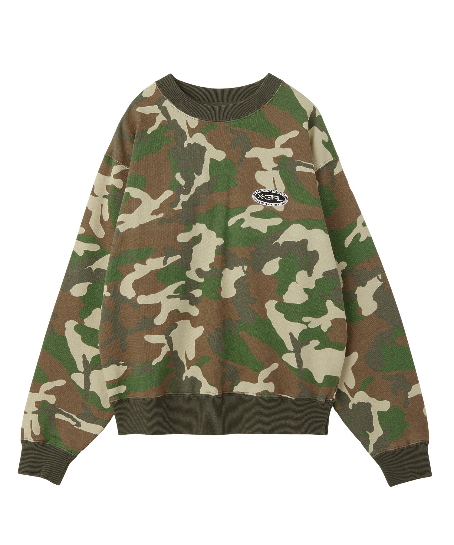 EMBROIDERY OVAL LOGO SWEAT TOP