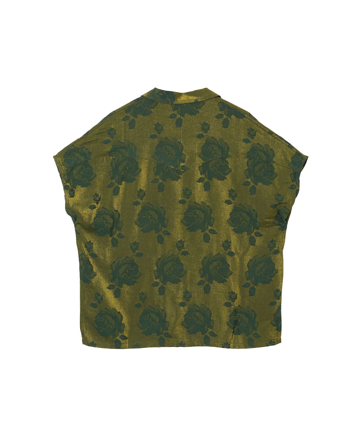 NEEDLES/COWBOY FRENCH SLEEVE BLOUSE - ROSE JACQUARD