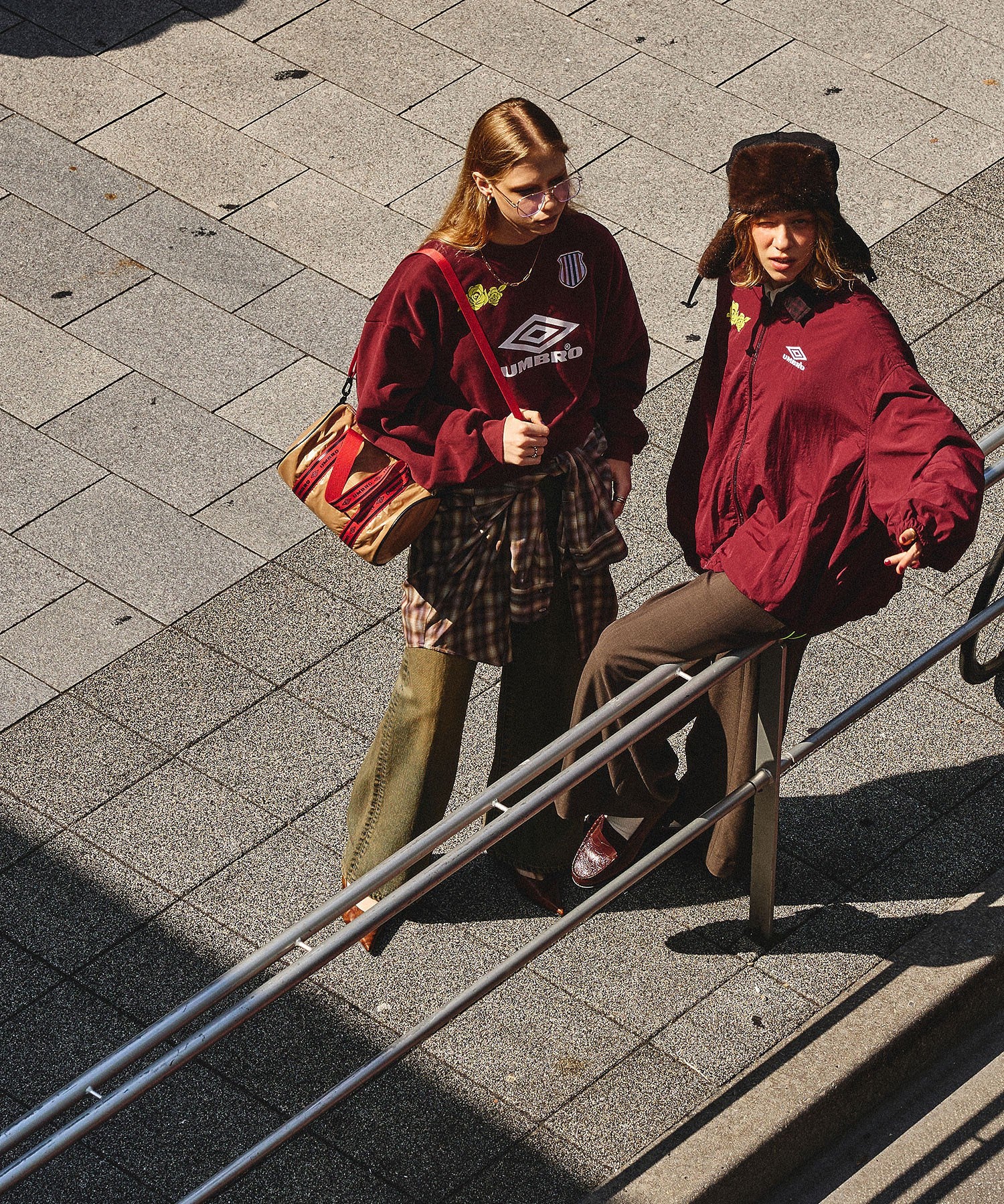 UMBRO×ROSE BUD/DOUBLE DIAMOND SWEATSHIRT