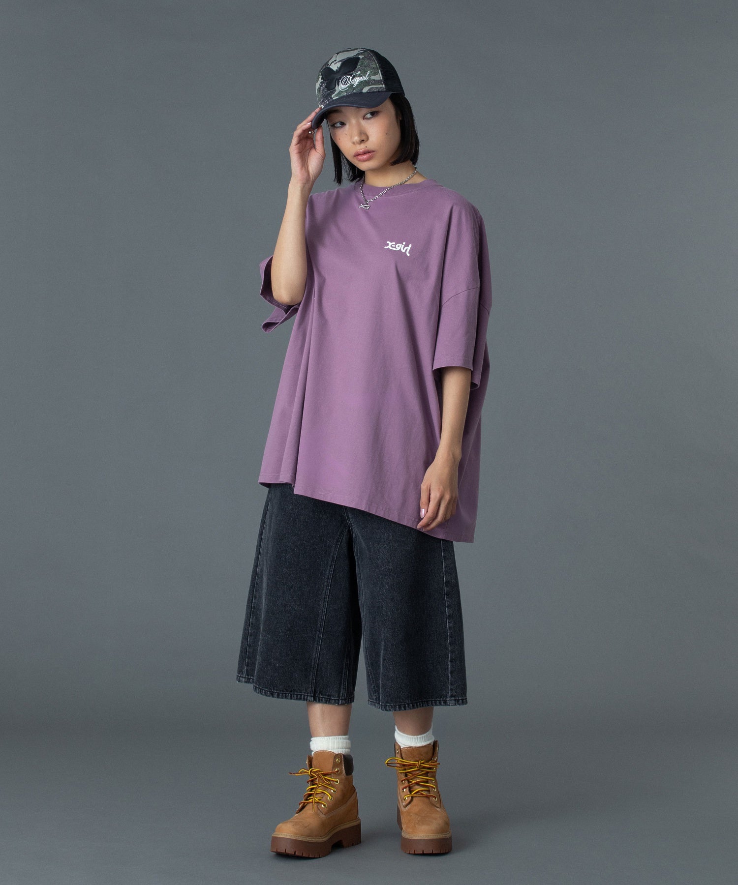 LEOPARD BOX LOGO S/S BIG TEE DRESS