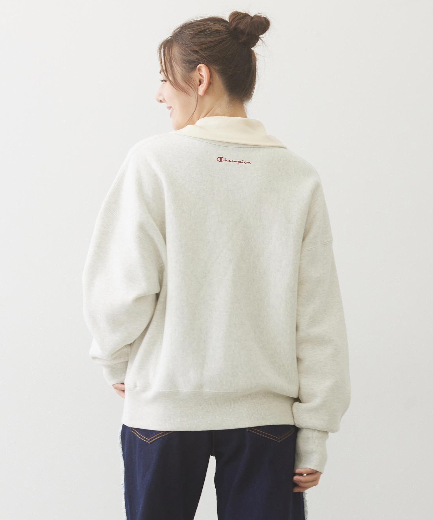 MILKFED.×CHAMPION SWEAT TOP