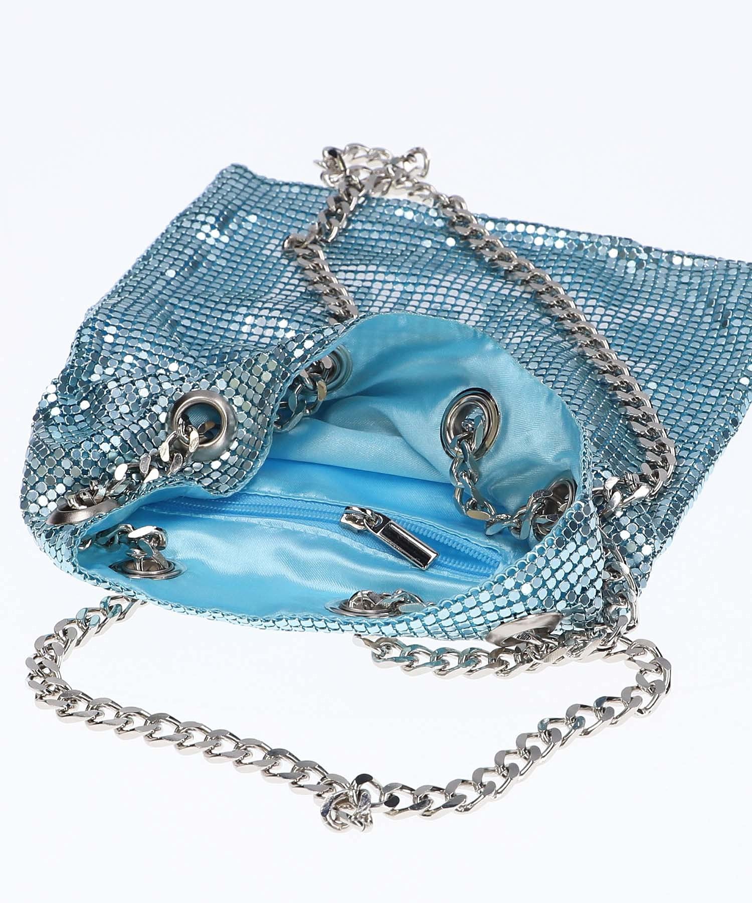 MILLS LOGO METAL MESH BAG X-girl