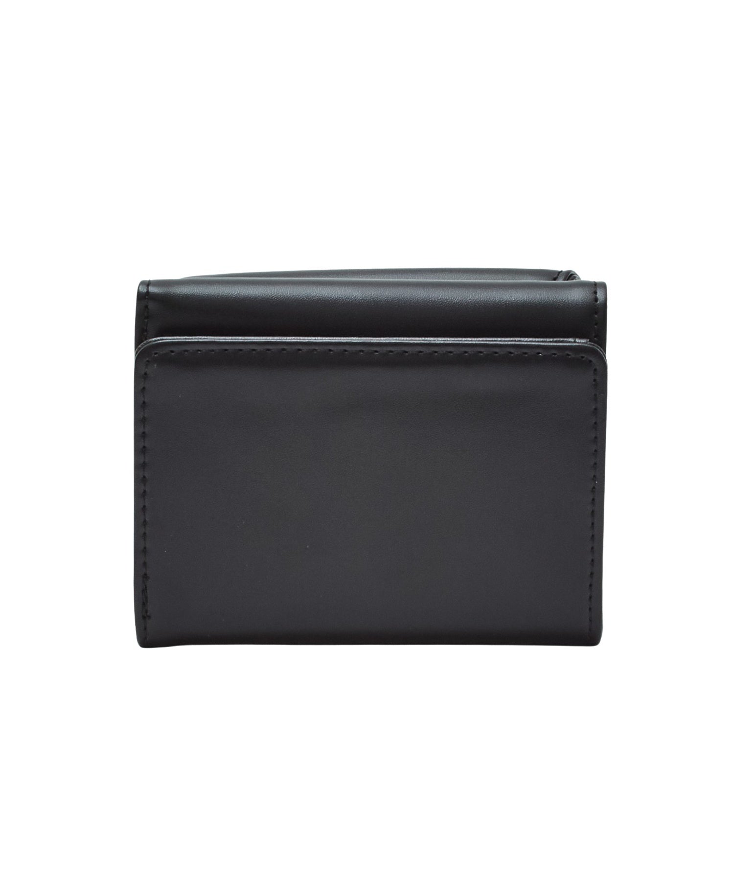 METAL XG EMBLEM FAUX LEATHER MINI WALLET