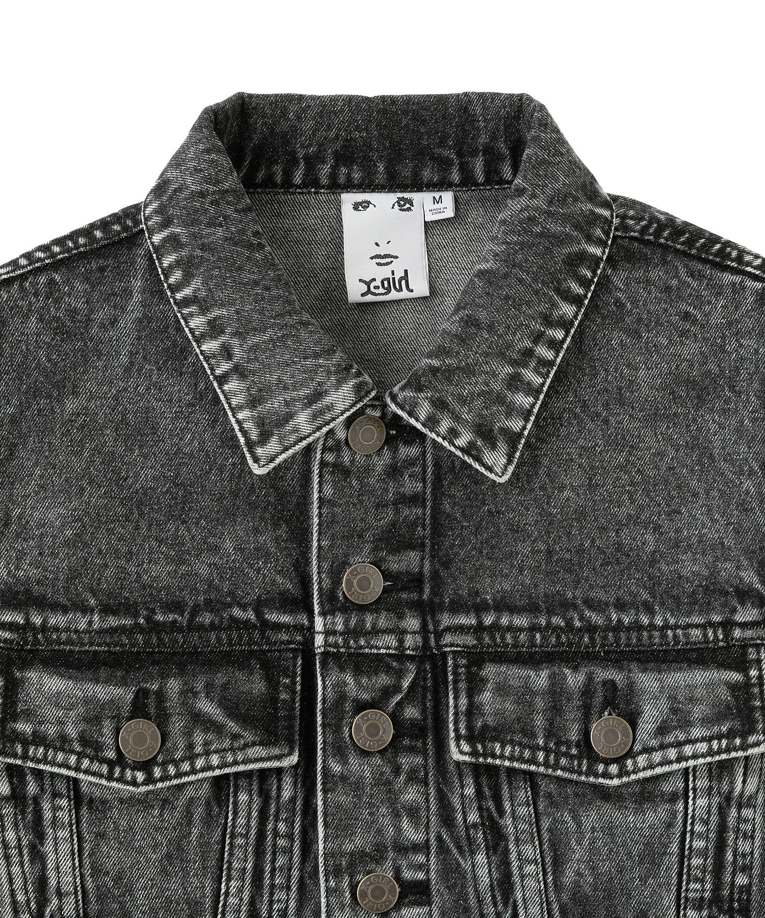 EMBOSSED DENIM JACKET