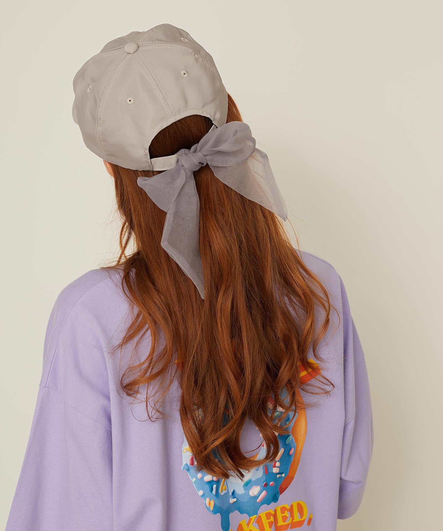 BACK RIBBON CAP