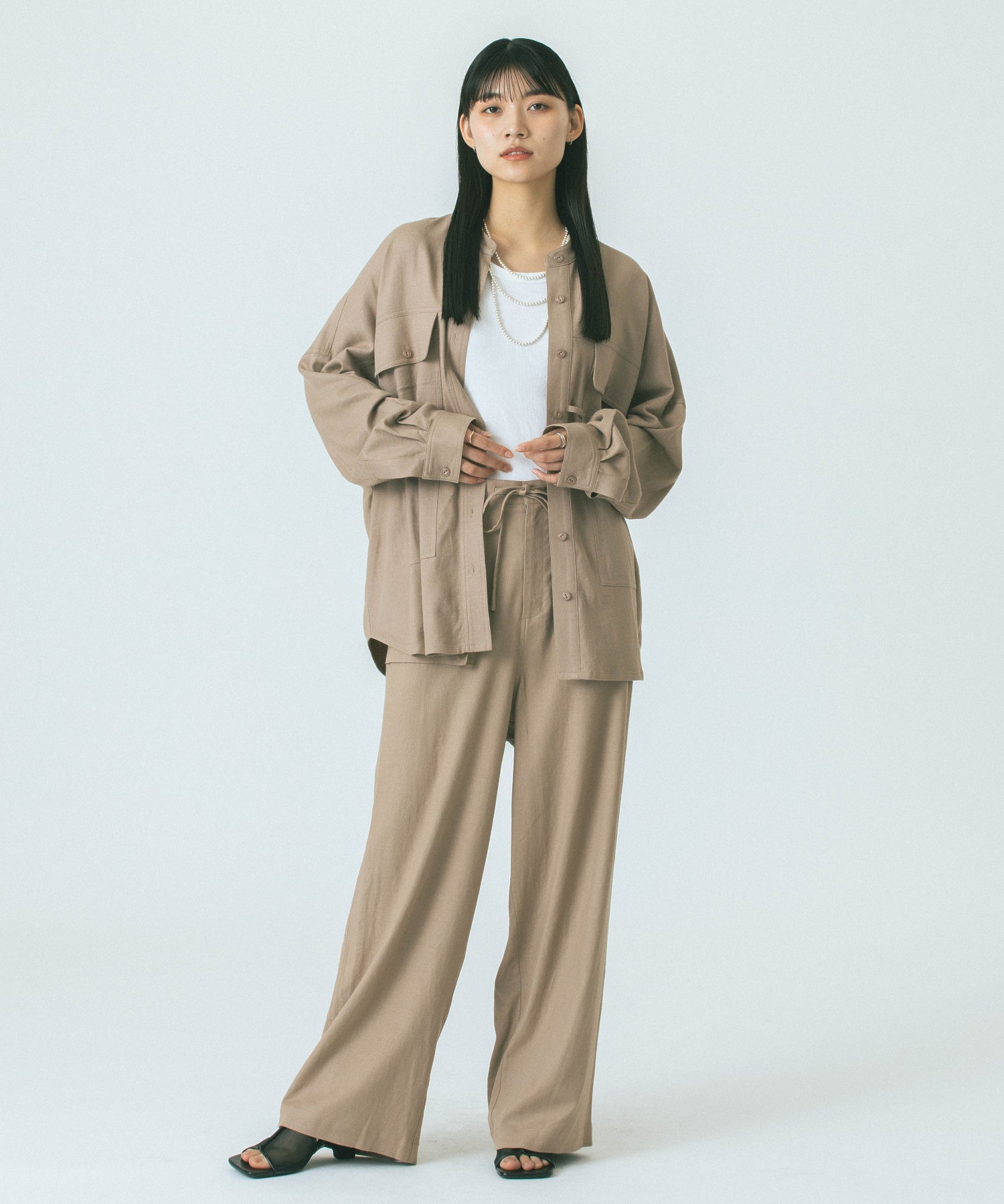 GENE HEAVENS/WORK POCKET BIG SHIRT