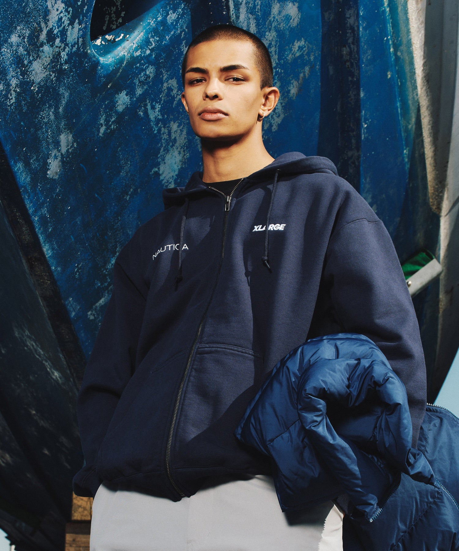 XLARGE×NAUTICA ZIP HOODED SWEATSHIRT