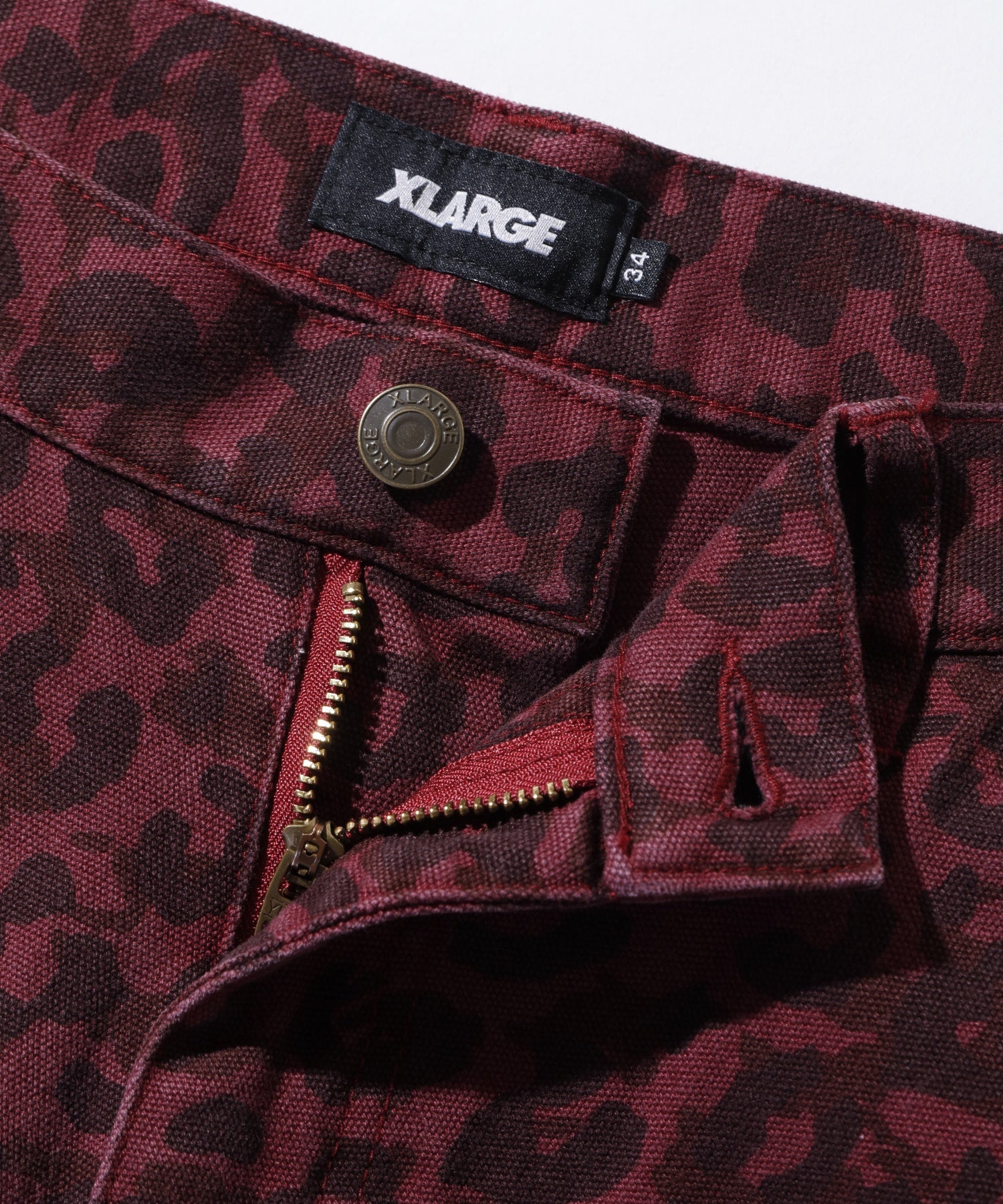 LEOPARD OVERDYED PAINTER PANTS