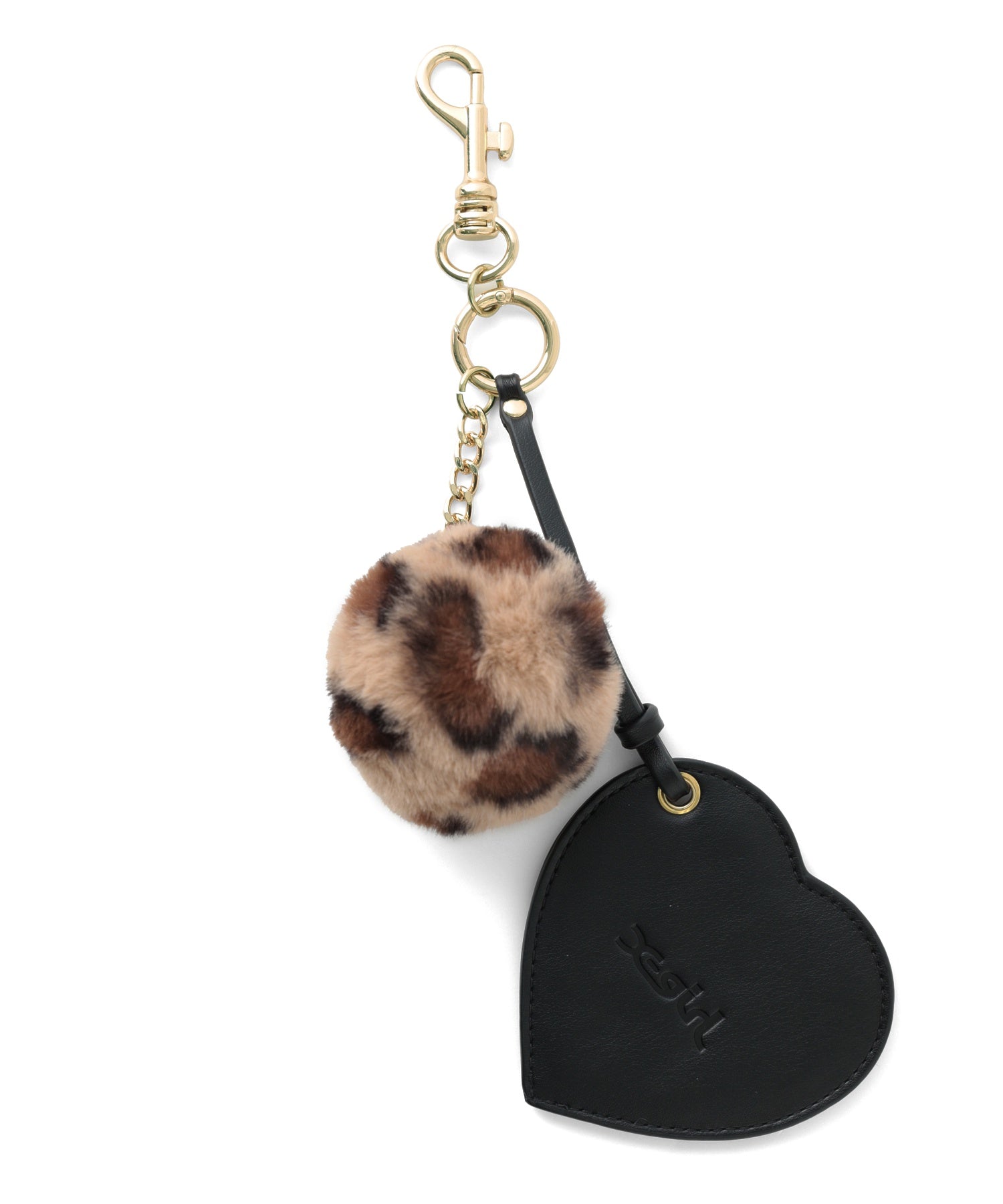 MIRROR AND LOGO KEY CHARM