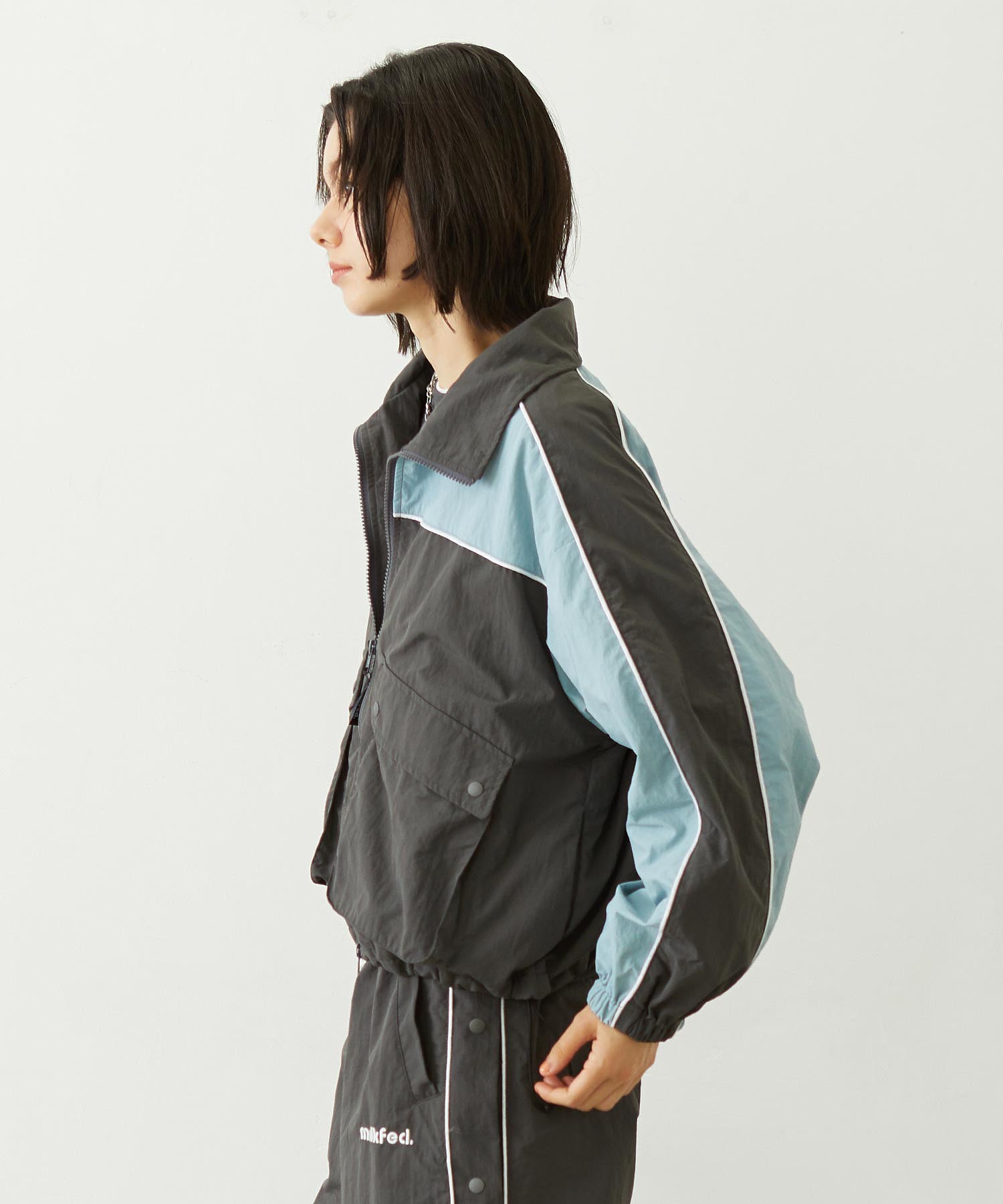 CUTOUT LOGO TRACK JACKET