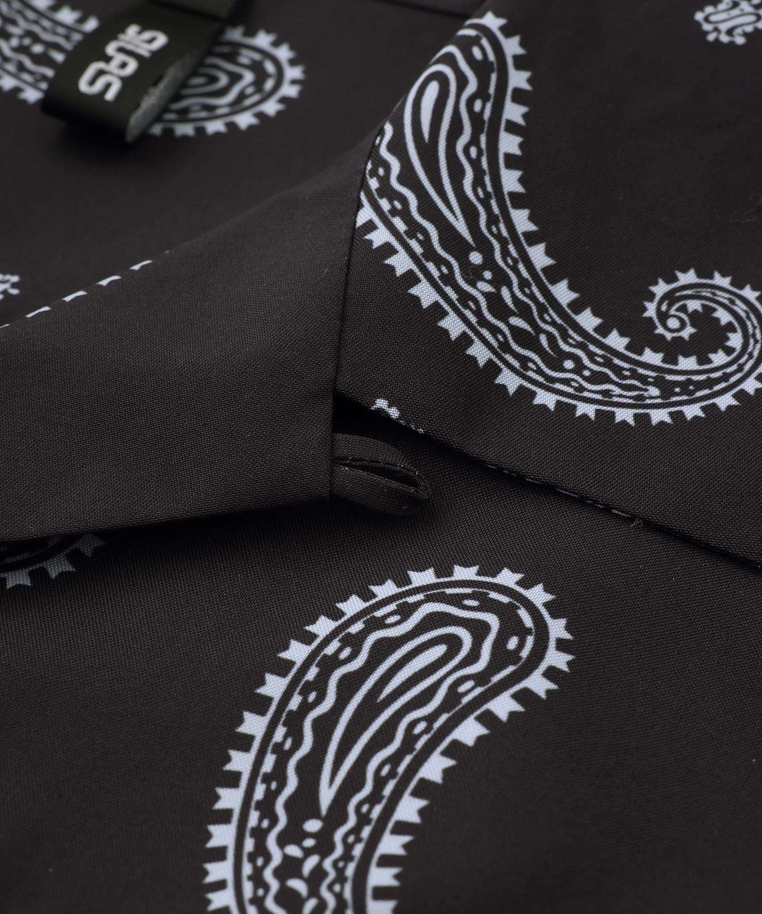 PAISLEY S/S OPEN COLLAR SHIRT SILAS