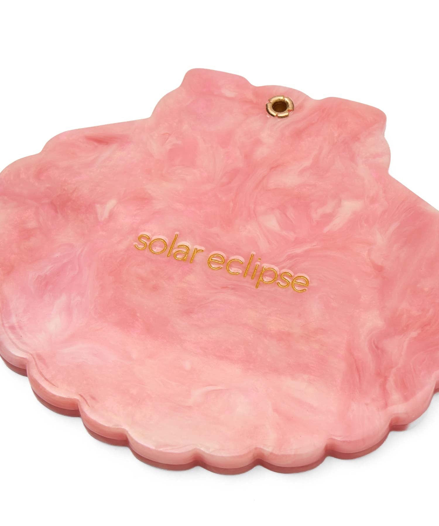 SOLAR ECLIPSE/HAND-PAINTED COMPACT MIRROR