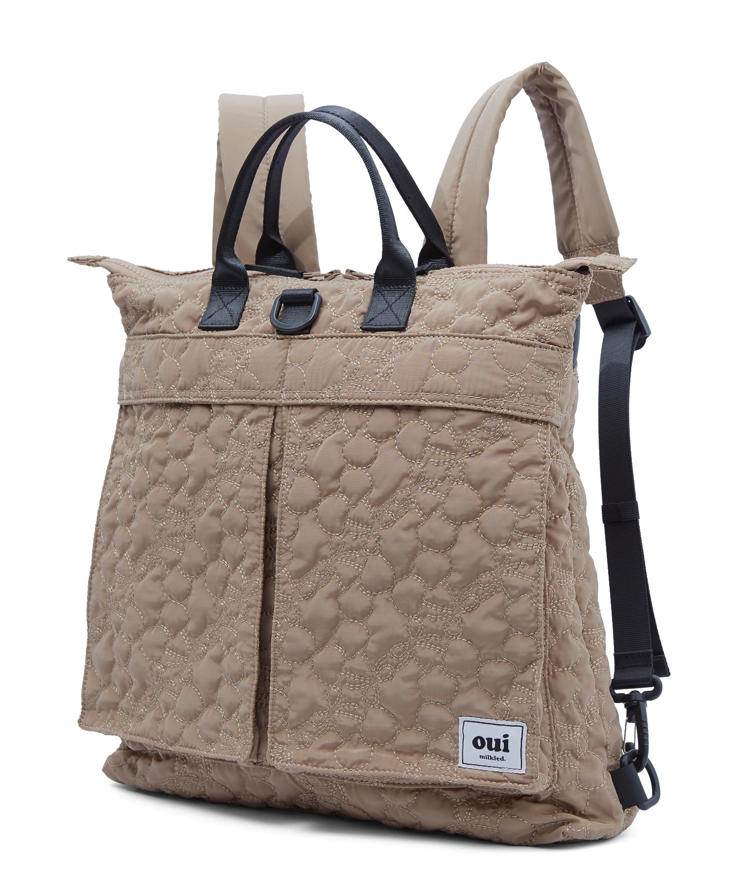 CHERRY QUILTED HELMET BAG