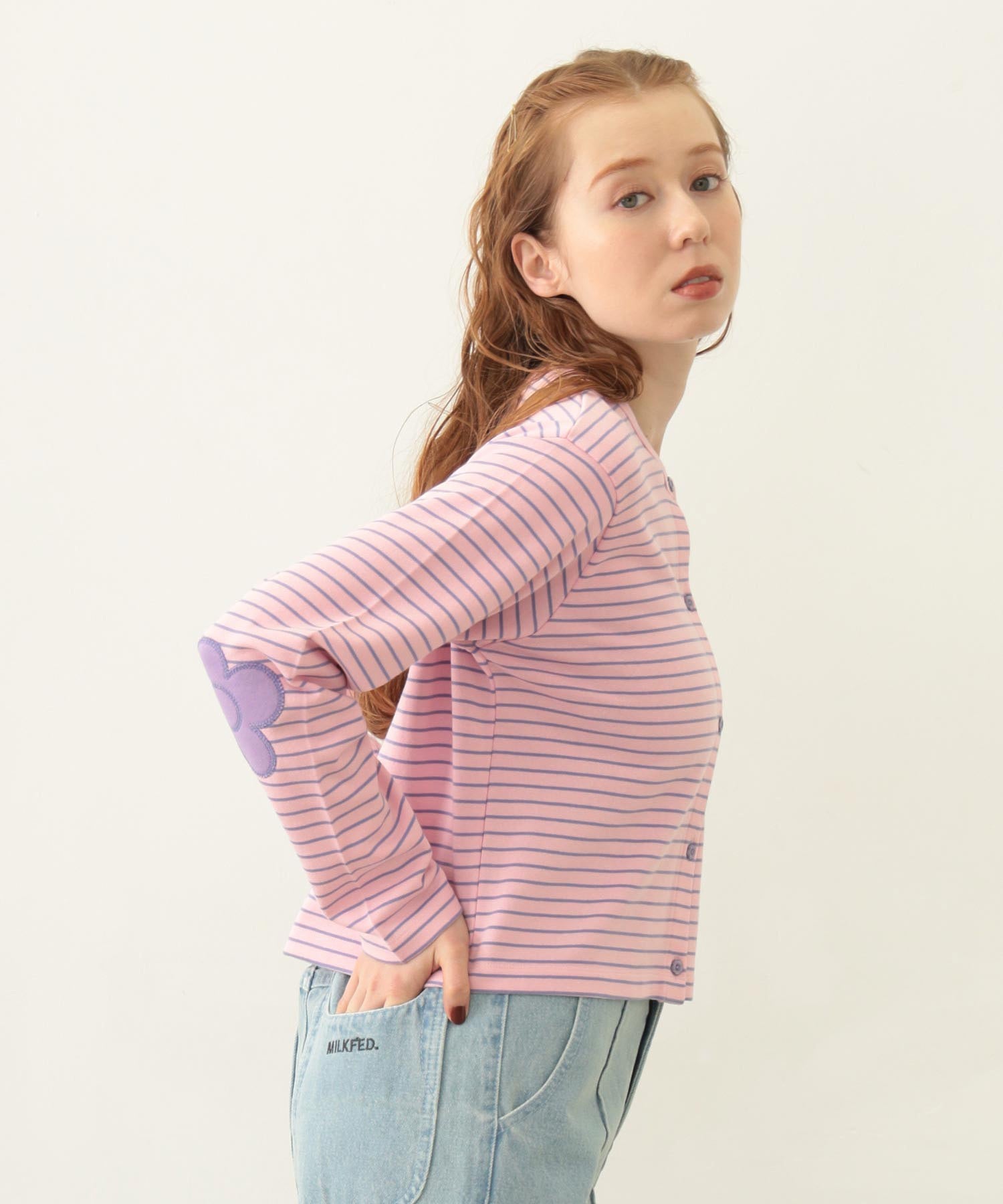 FLOWER ELBOW CARDIGAN