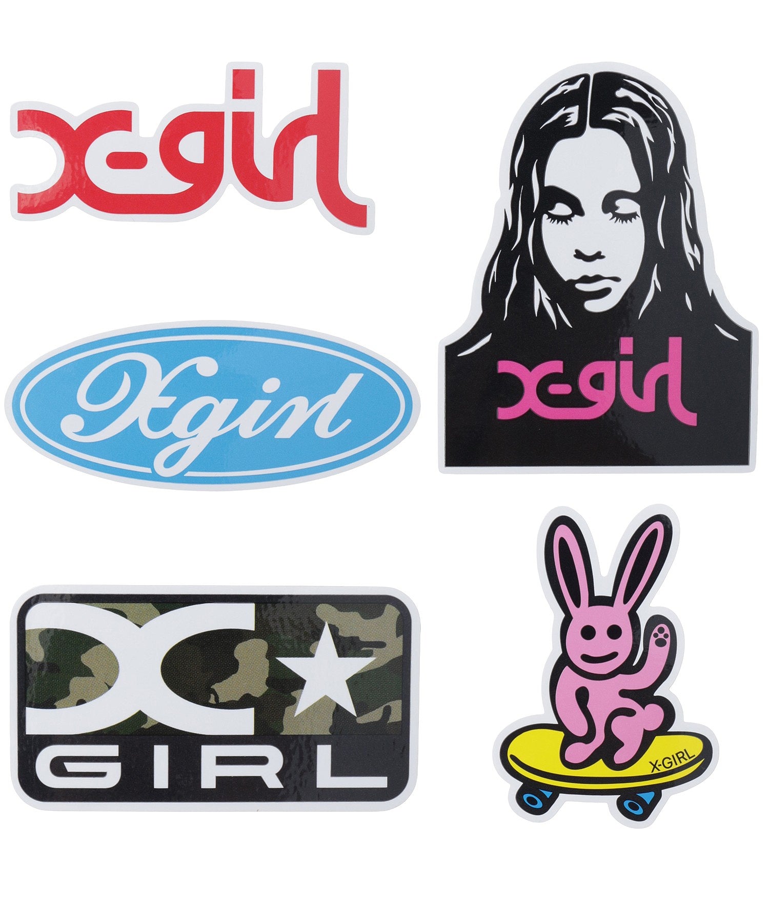 X-girl x Pake R STICKER SET