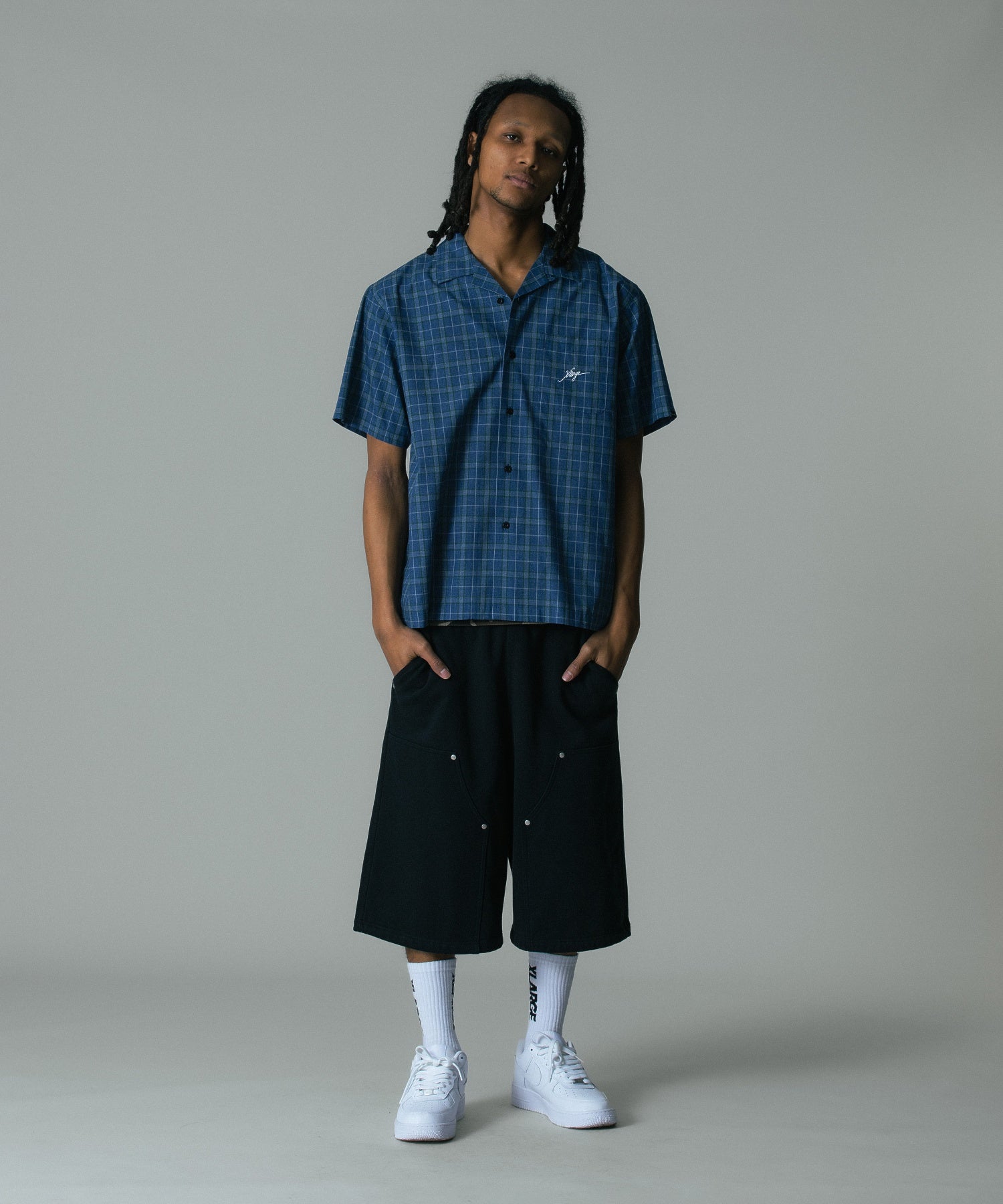 MELANGE PLAID S/S SHIRT