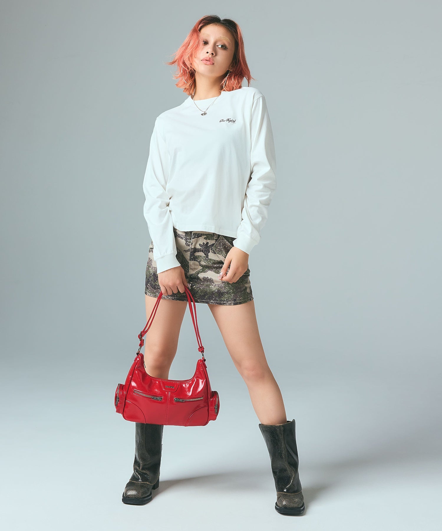 ARCH LOGO AND FACE L/S TEE