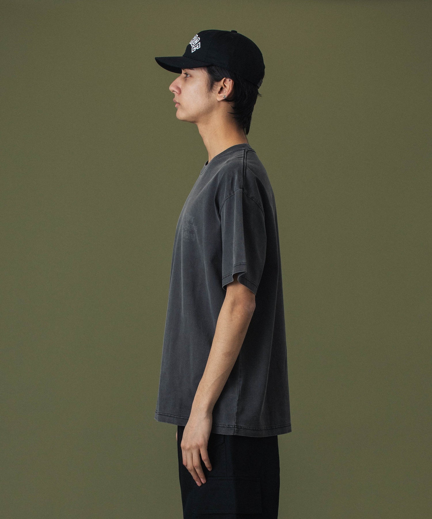 DISCHARGE PRINTED LOGO S/S TEE