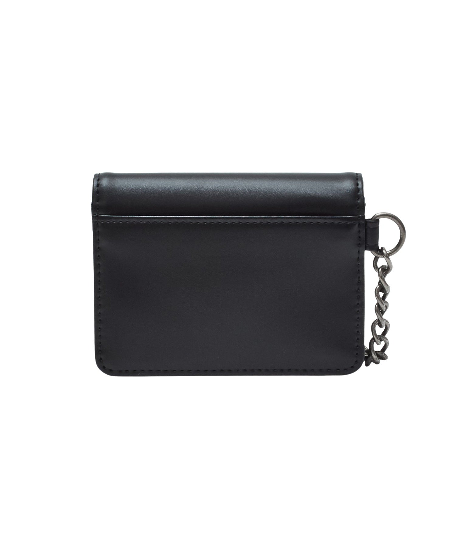METAL XG EMBLEM FAUX LEATHER CARD CASE