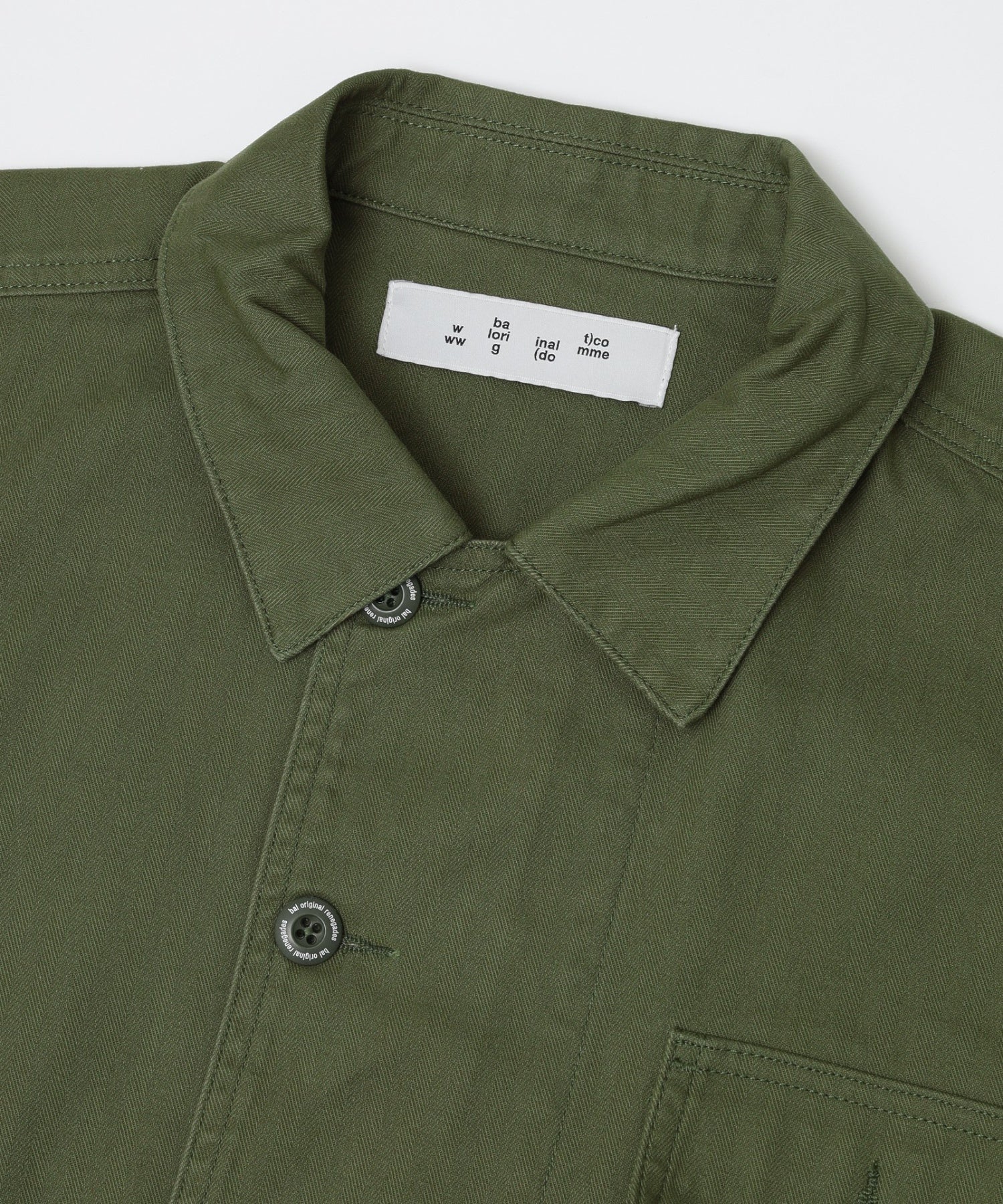 BAL/バル/CREW HERRINGBONE OVER SHIRT BAL-2186
