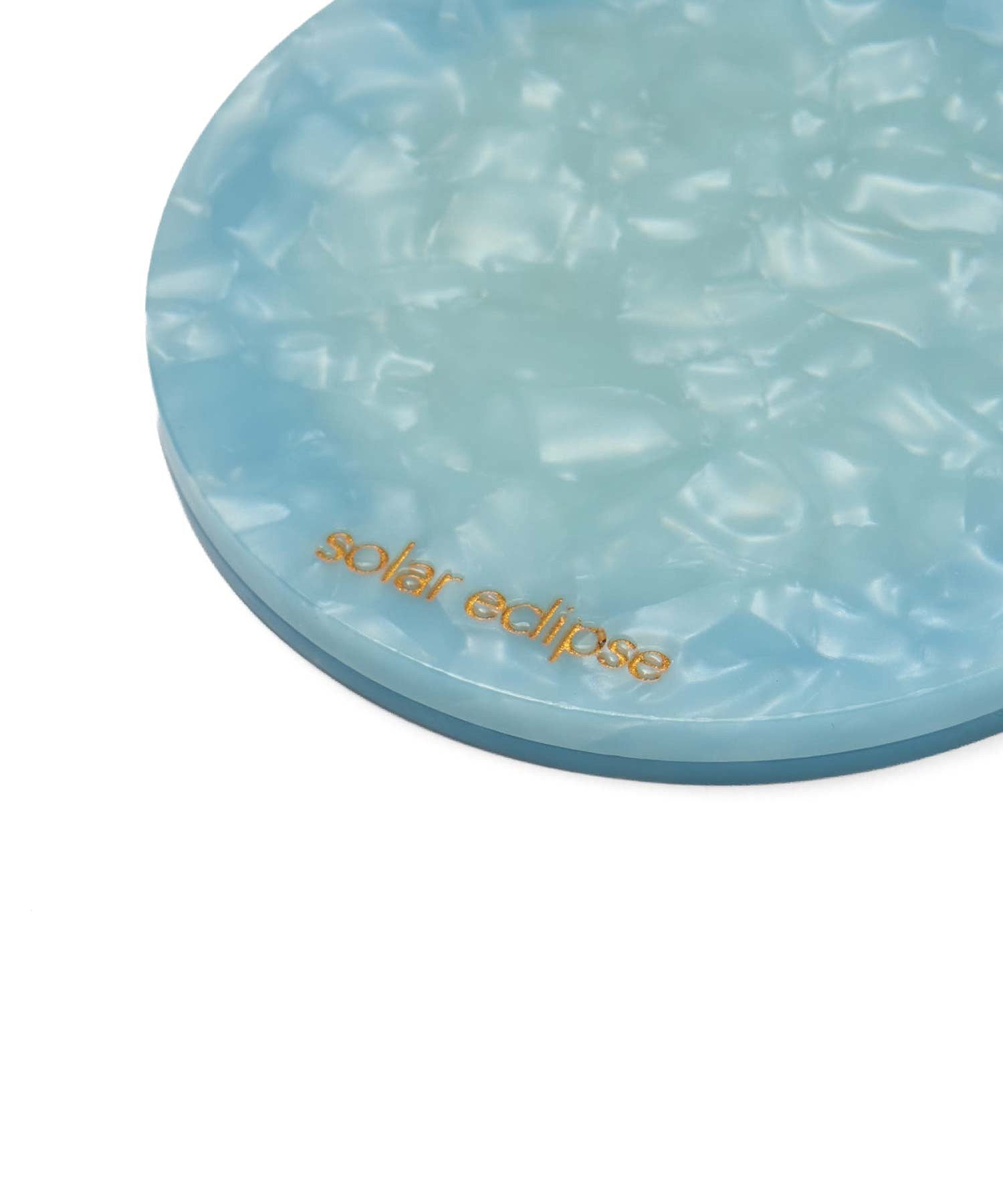 SOLAR ECLIPSE/HAND-PAINTED COMPACT MIRROR