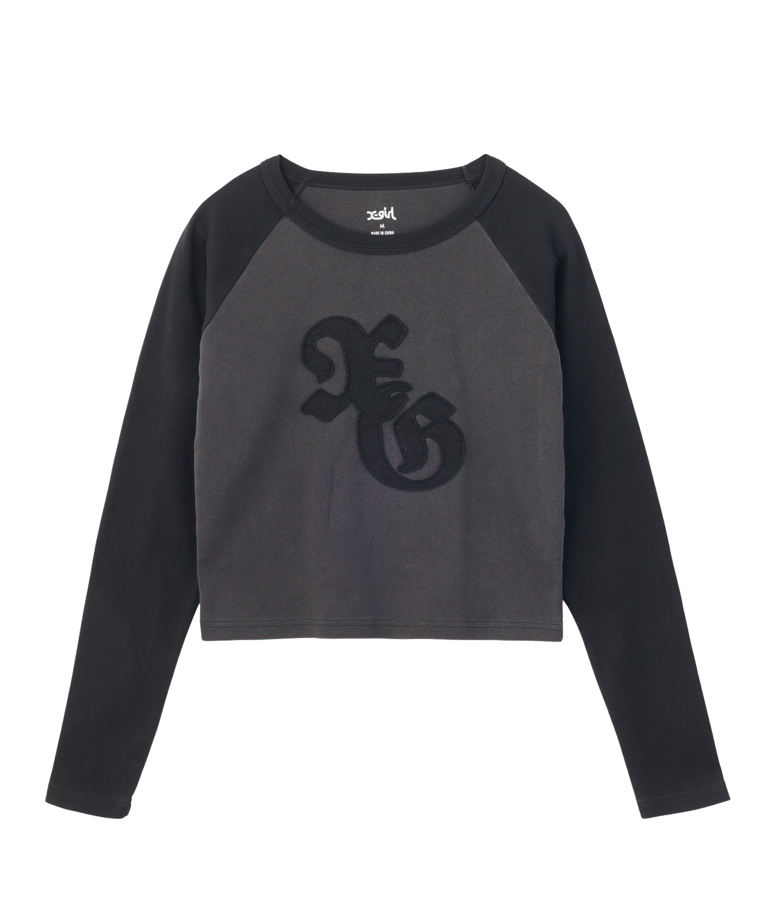 PIGMENT DYED PATCH RAGLAN L/S BABY TEE