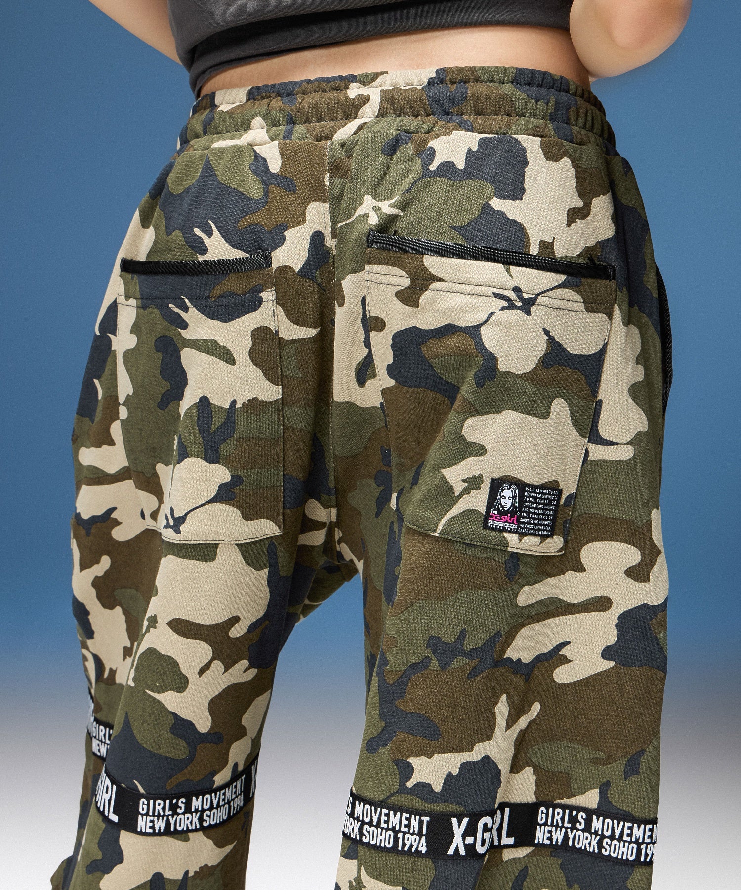 X-girl LOGO TAPE SWEATPANTS