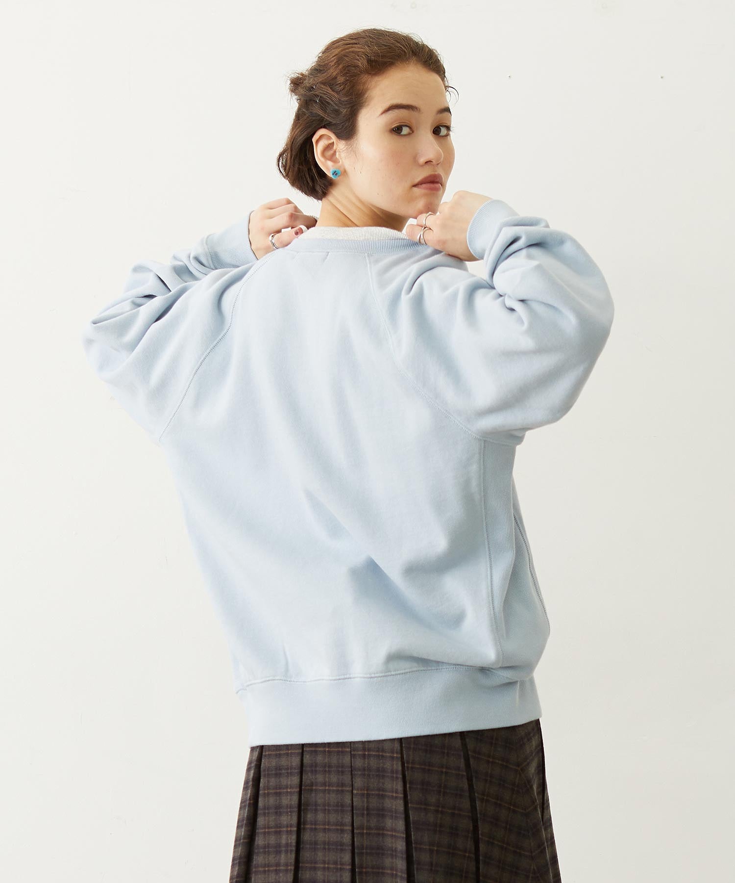 M.FEDDY DOUBLE COLLAR SWEAT TOP