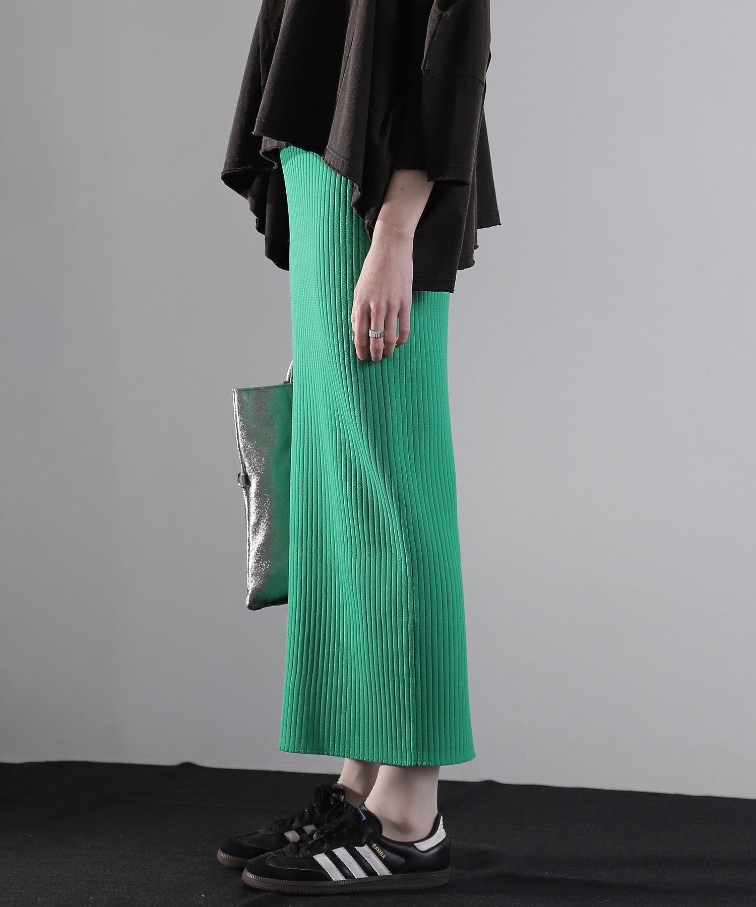 リブニットスカート