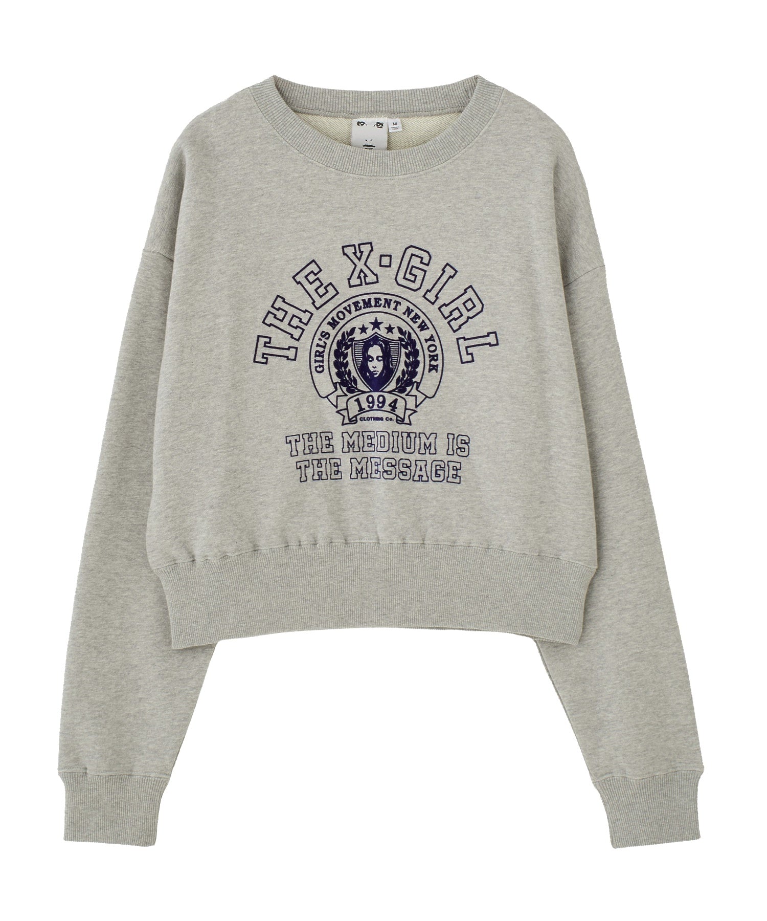 COLLEGE LOGO COMPACT SWEAT TOP