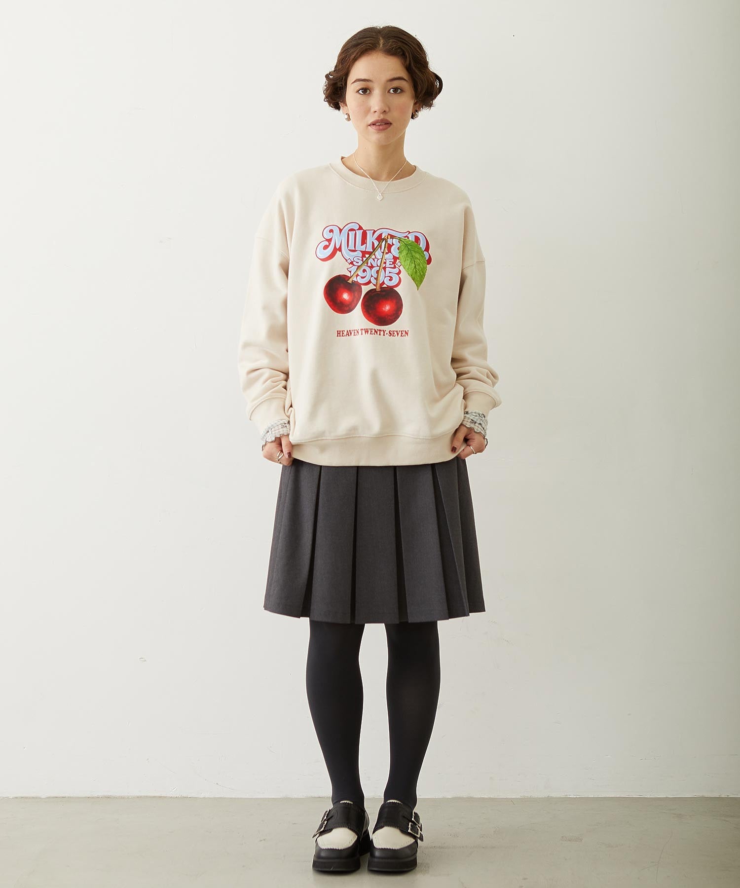 CHERRY LOGO SWEAT TOP