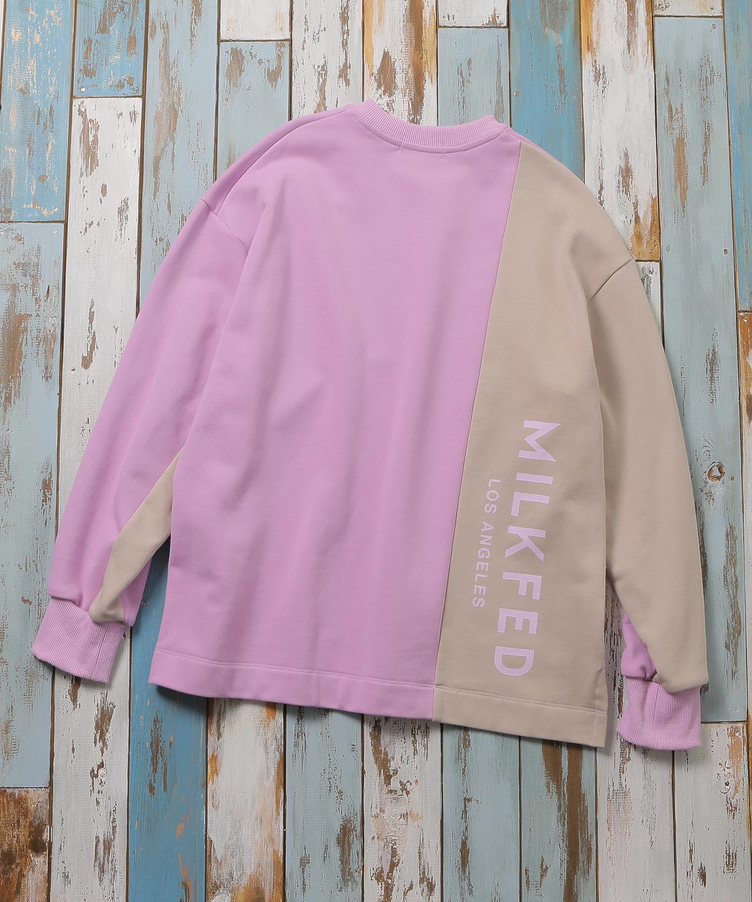 BICOLOR SWEAT TOP MILKFED.