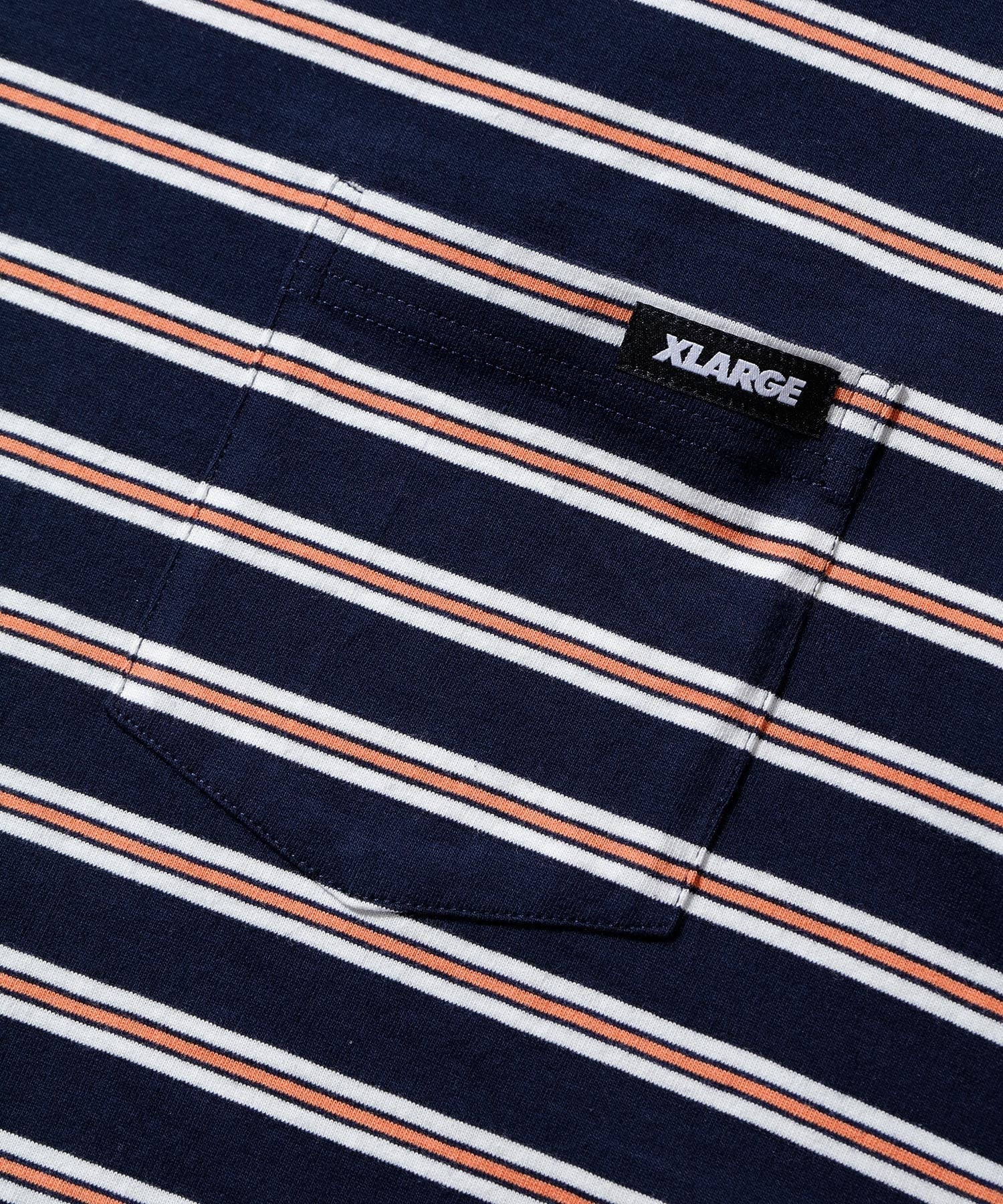 STRIPED S/S POCKET TEE XLARGE