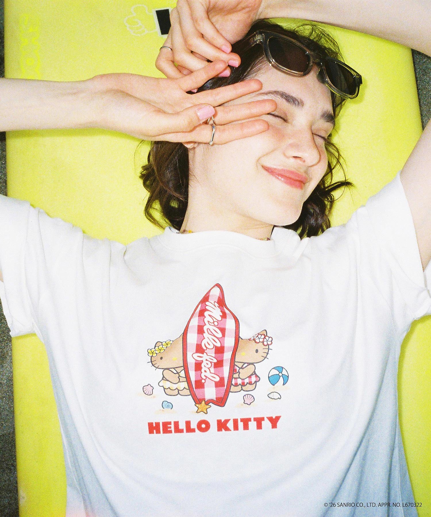 MILKFED. × HELLO KITTY SUN-KISSED SURF S/S TEE